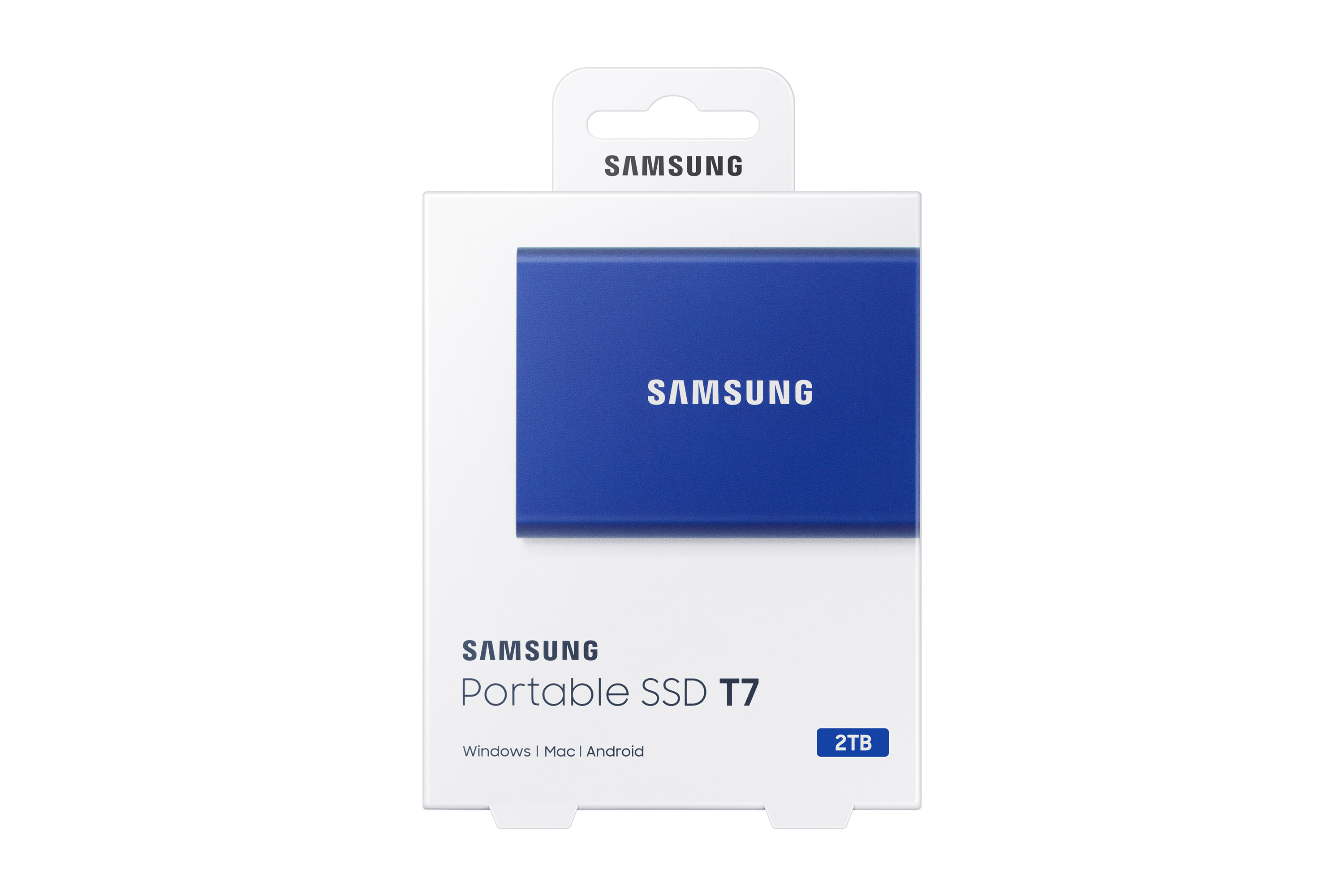 Samsung 2tb  portable t7 usb 3 2 gen2 blue retail Speichermedien