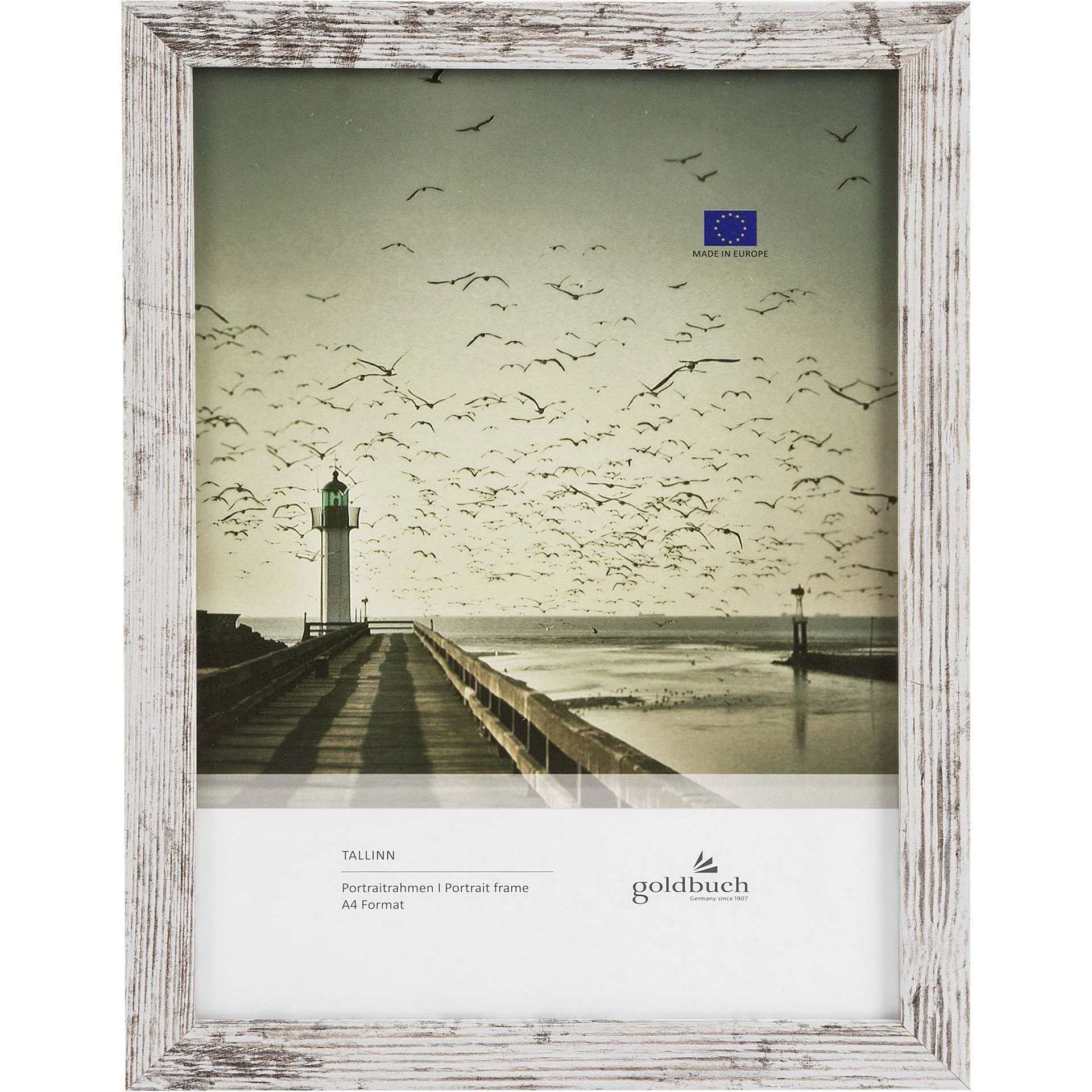 Goldbuch Tallinn vintage DIN A4 Holzrahmen Portrait 920496 Bilderrahmen