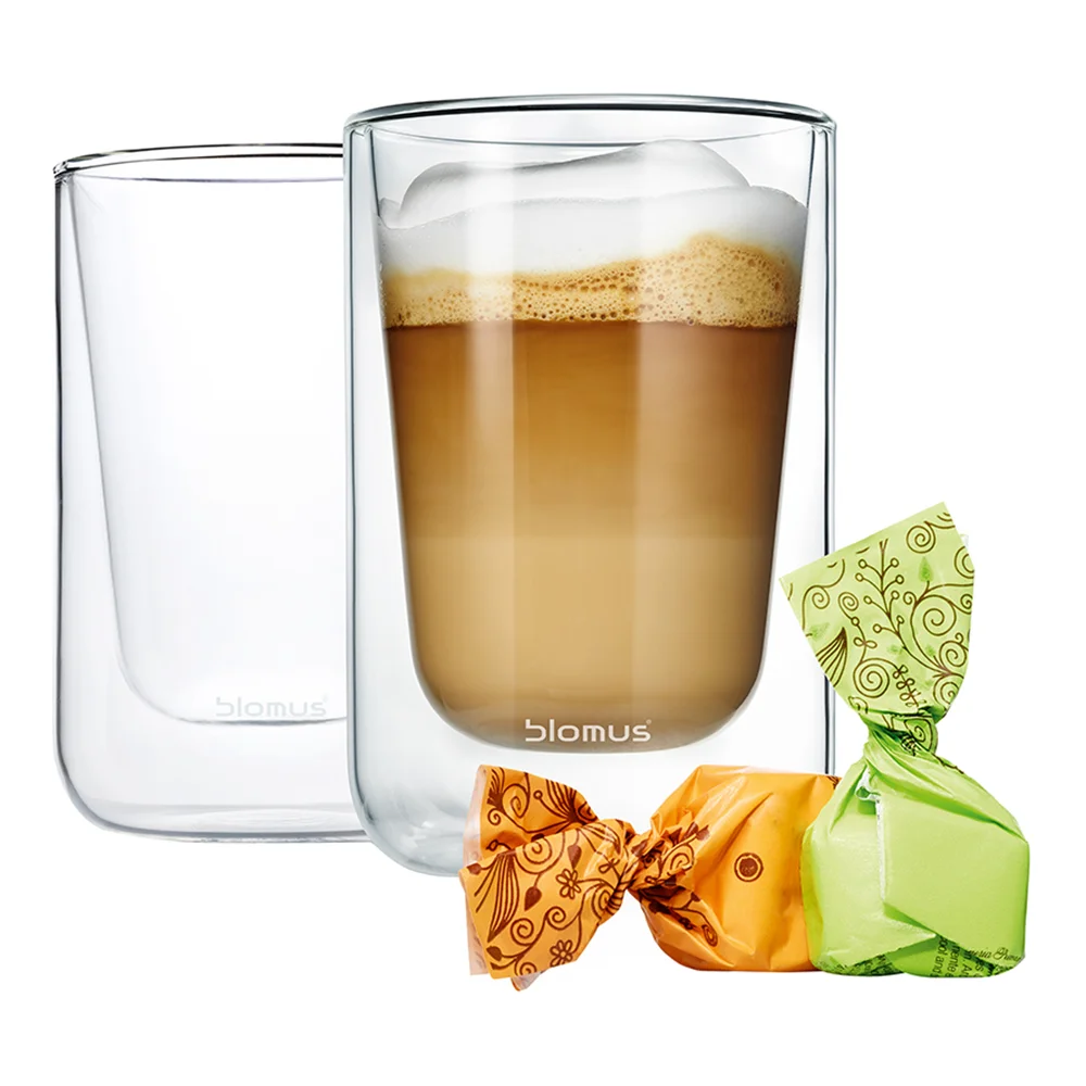 BLOMUS Doppelwandige Cappuccinoglaeser Zubehoer Kaffeemaschinen