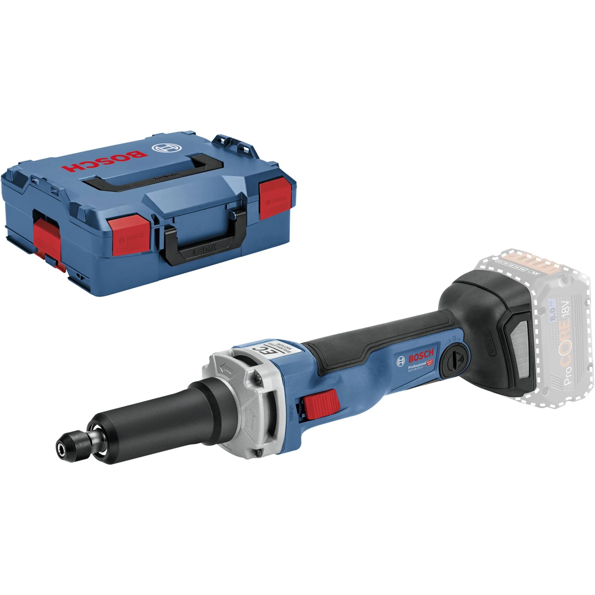 Bosch GGS 18V 23 LC Akku Geradeschleifer Schleifer Hobel & Fraesen