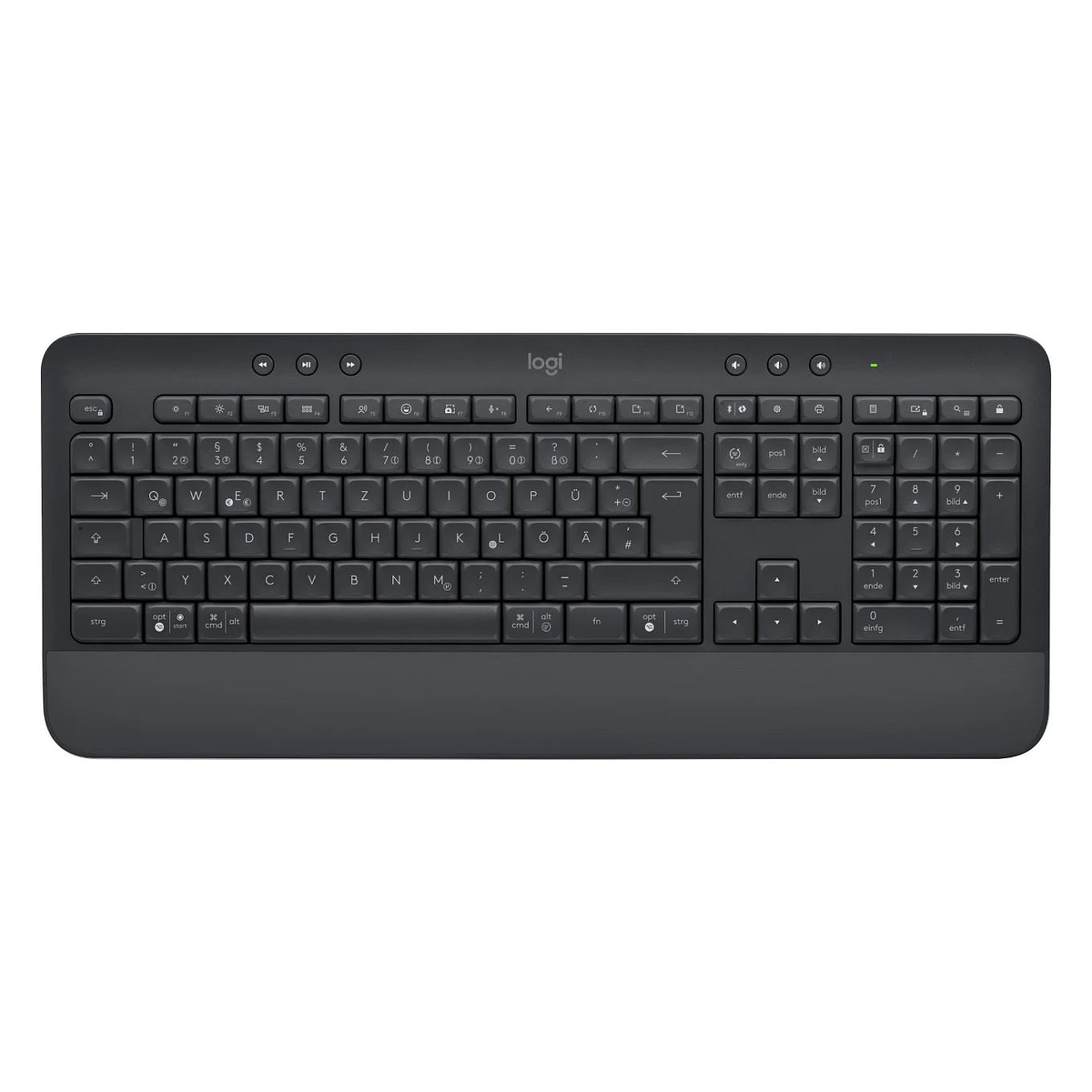 Logitech MK650 Advanced   Tastatur und Maus Set   kabellos   2 4 GHz   Graphite QWERTZ DE Tastaturen & Maeuse