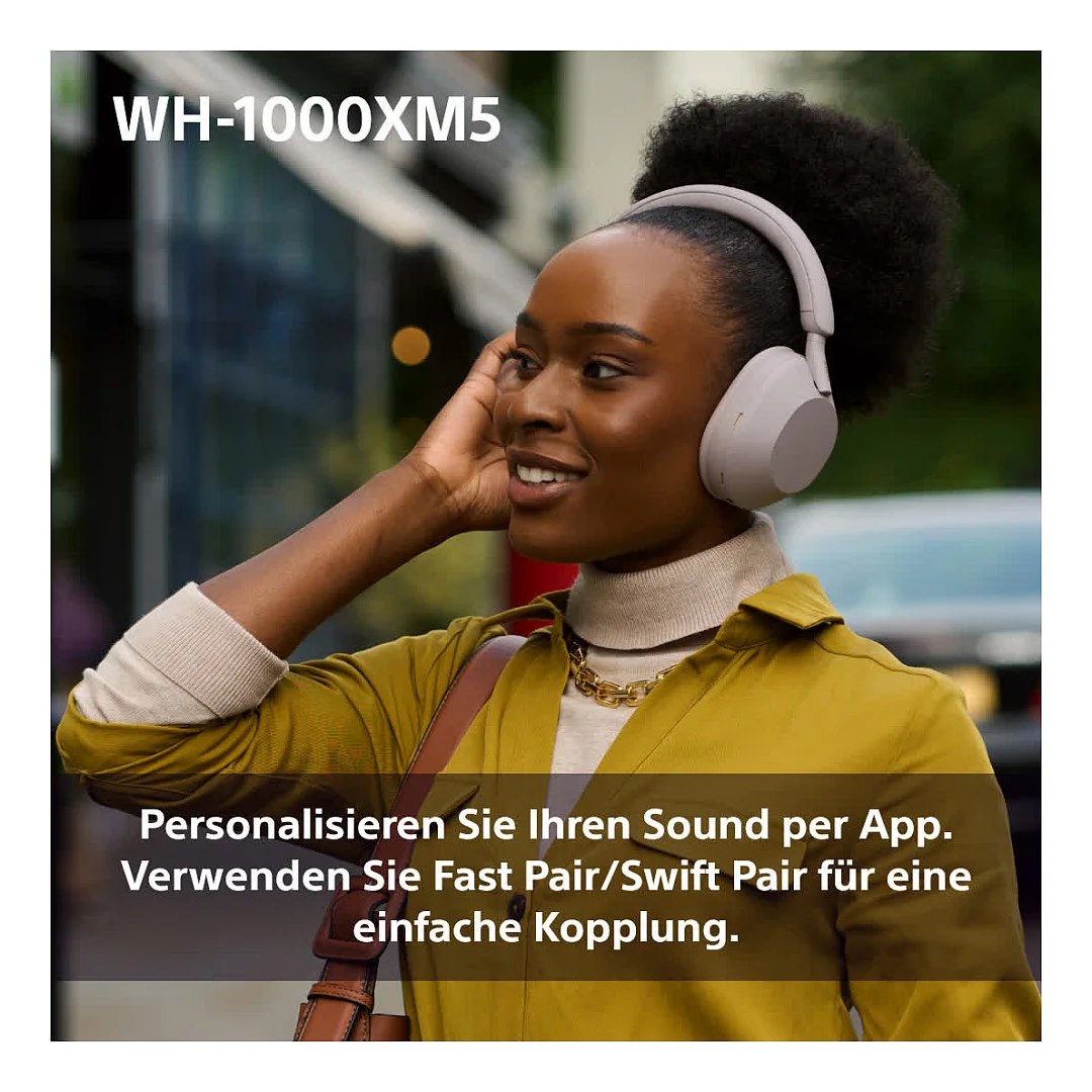 Sony WH1000XM5P Kopfhoerer Verkabelt   Kabellos Kopfband Anrufe Musik Bluetooth Pink Over-Ear