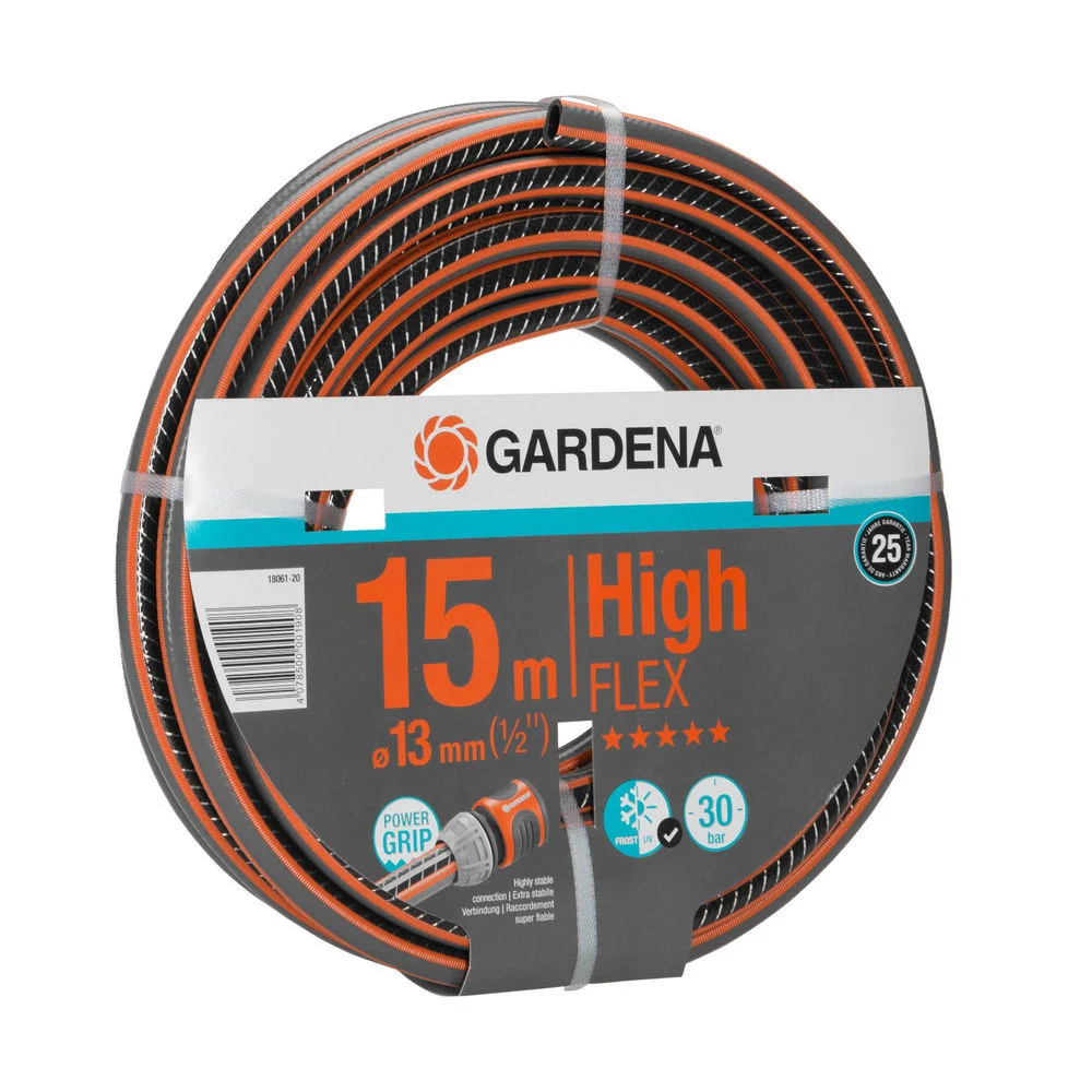 GARDENA Comfort HighFLEX Schlauch 13 mm  1 2 Zoll   15 m Gartenbewaesserung