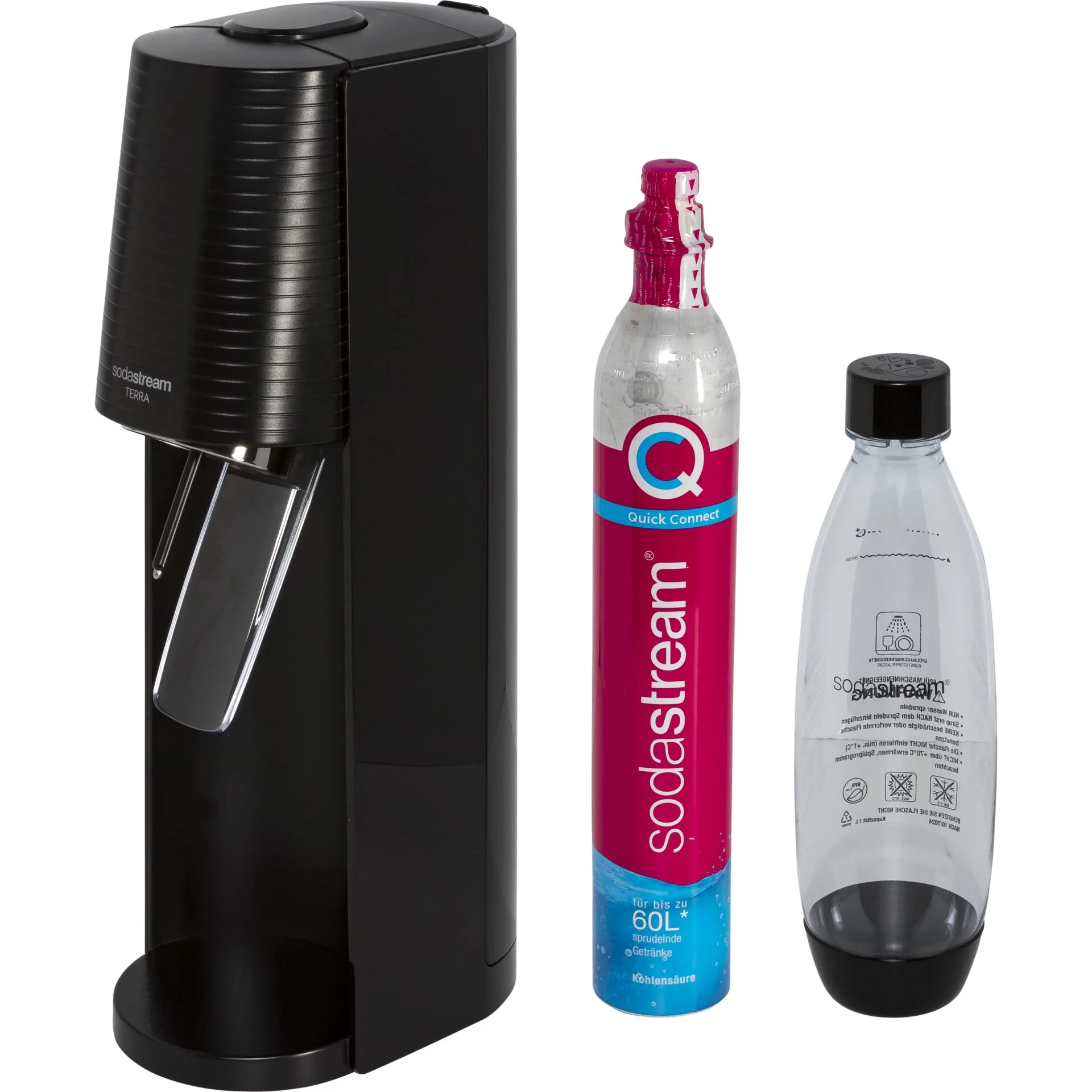 SodaStream Terra schwarz Wasseraufbereitung