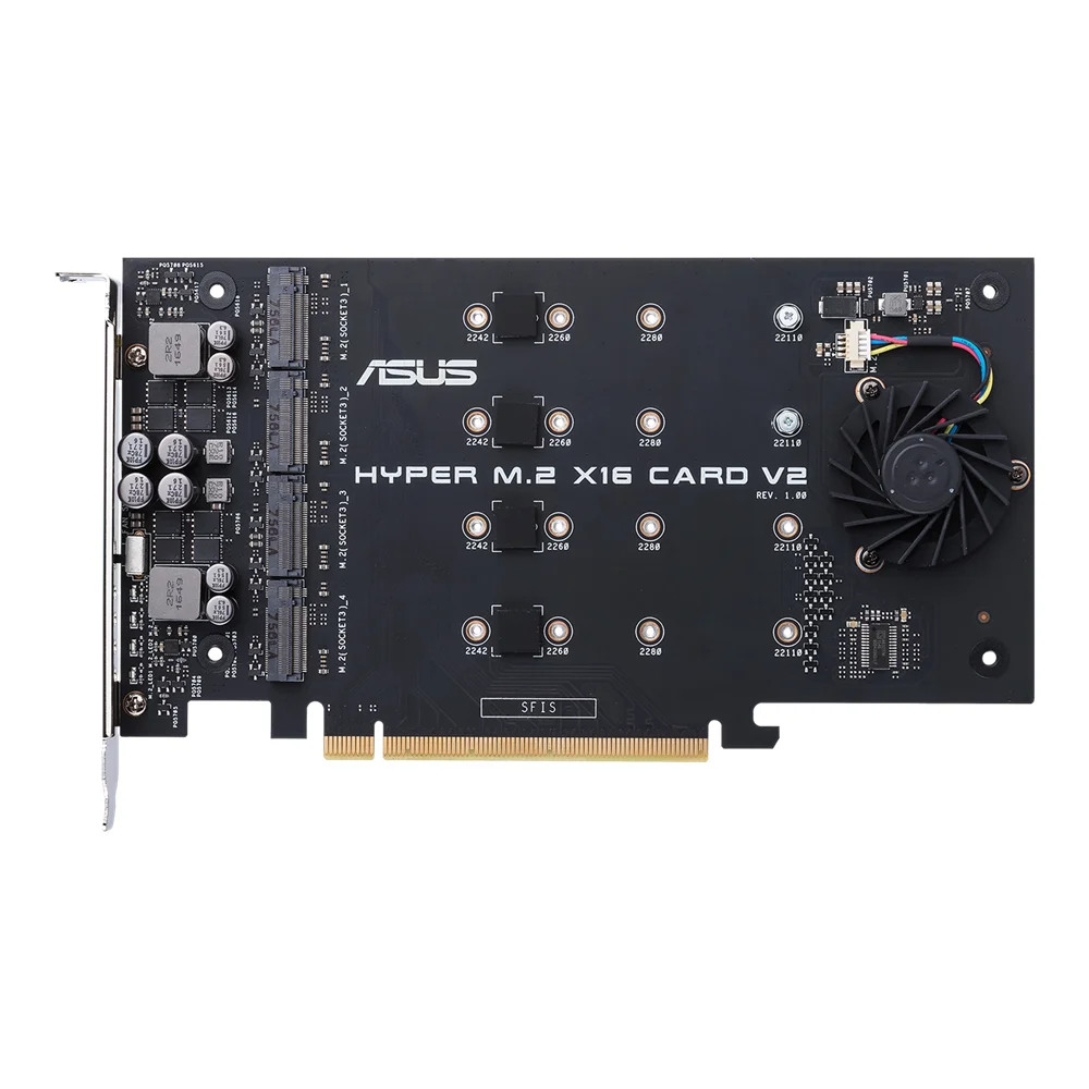 ASUS HYPER M 2 X16 CARD V2 Schnittstellenkarte Adapter Eingebaut PC-Zubehoer