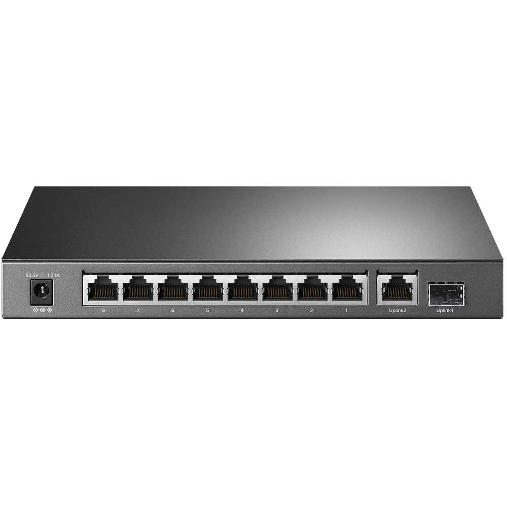 TP Link TL SG1210P Netzwerk Switch Unmanaged Gigabit Ethernet 10 100 1000 Power over Ethernet PoE Grau