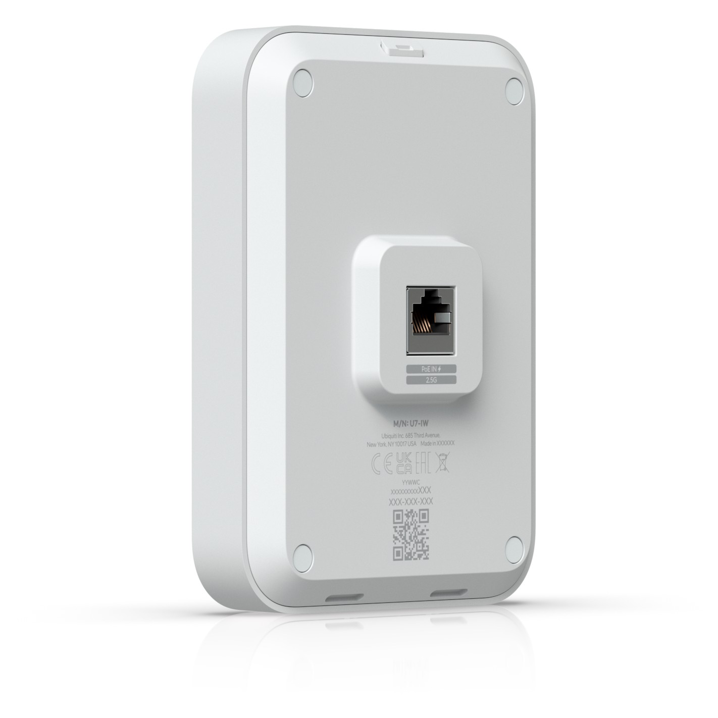 Ubiquiti Unifi U7 In Wall Wifi 7 Access Point   2 5Gbps   In Wall Design   Weiss Netzwerk