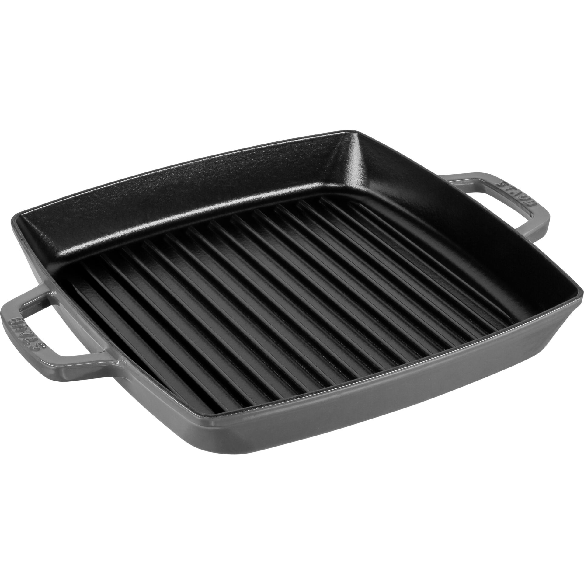 Staub Grillpfanne induktion quadratisch 28cm Graphit grau Pfannen & Toepfe