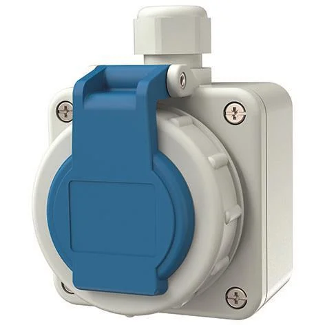 MENNEKES 10863 AP Steckdose IP68 blau 16A mit Bajonettdeckel Solar & Energie