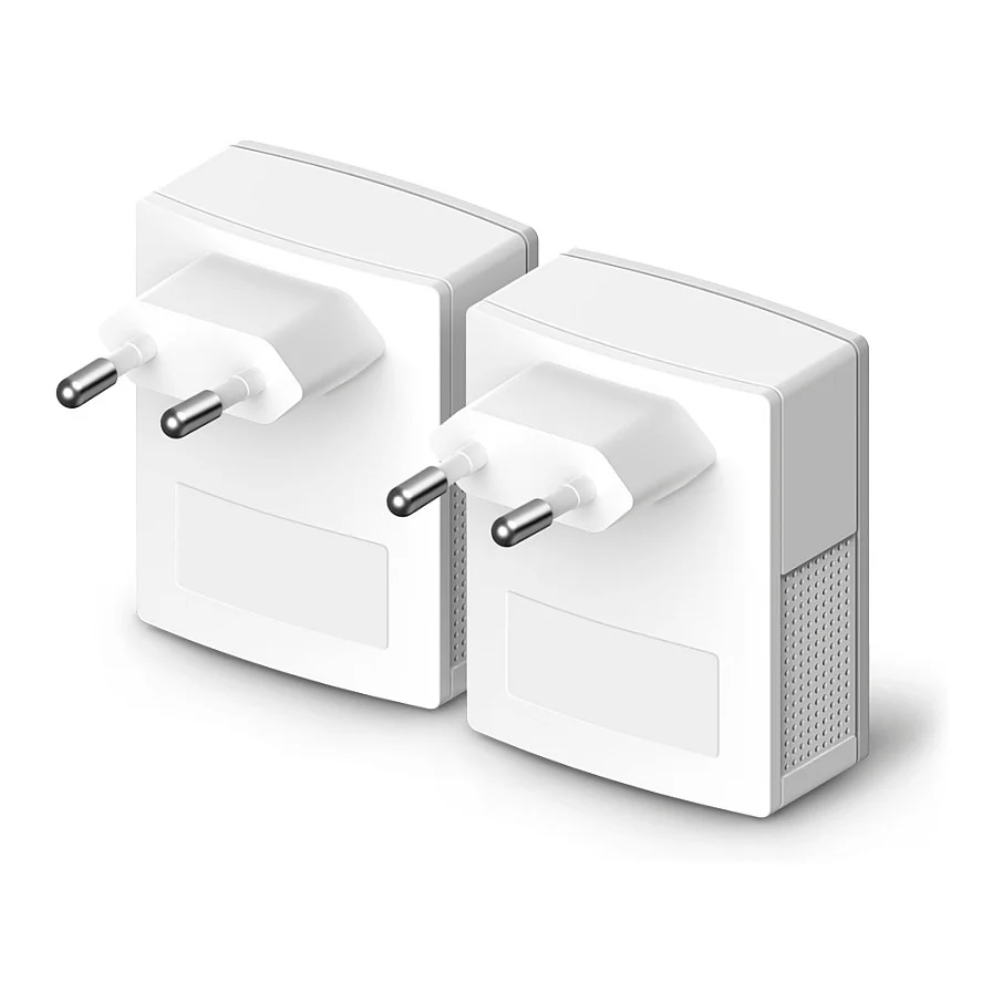 TP Link PA411KIT Powerline Adapter Set 500 Mbit s Ethernet LAN Weiss 2er Pack Netzwerk-Adapter / Netzwerk-Karten