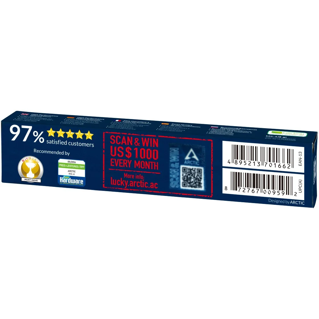 ARCTIC k cooler zubehoer waermeleitpaste mx 4 2019 8g PC-Zubehoer