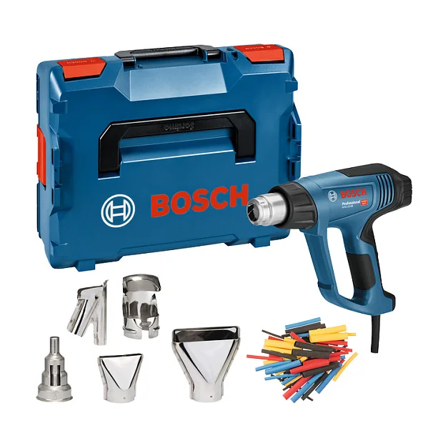 Bosch Powertools Heiluftgeblse GHG 23 66 Professional   5 teilges Zubehr  blau schwarz  2 300 Watt  L BOXX  Heimwerken & Garten