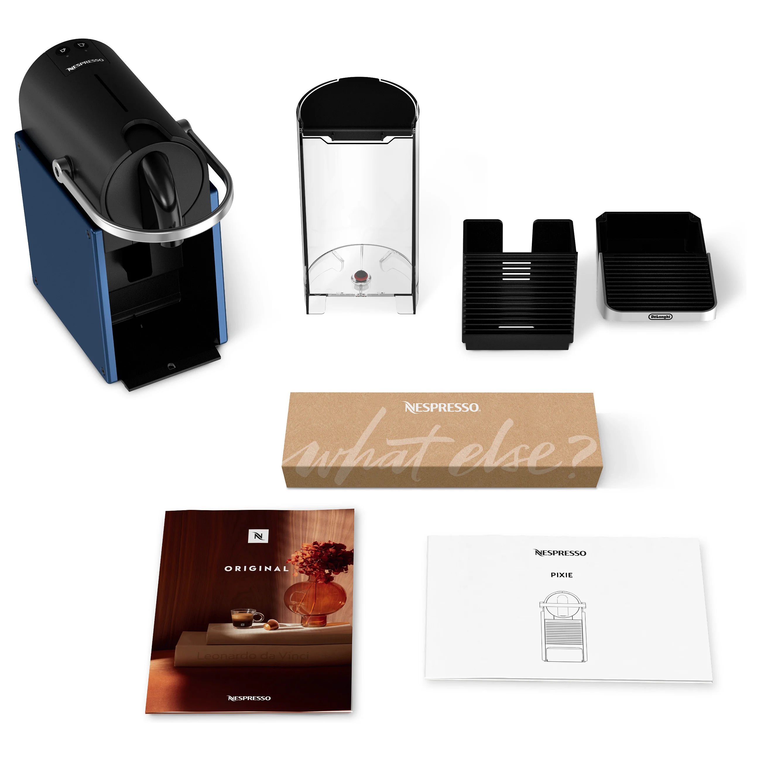 De Longhi Kaffeemaschine Nespresso Pixie EN schwarz blau  Kuechenkleingeraete