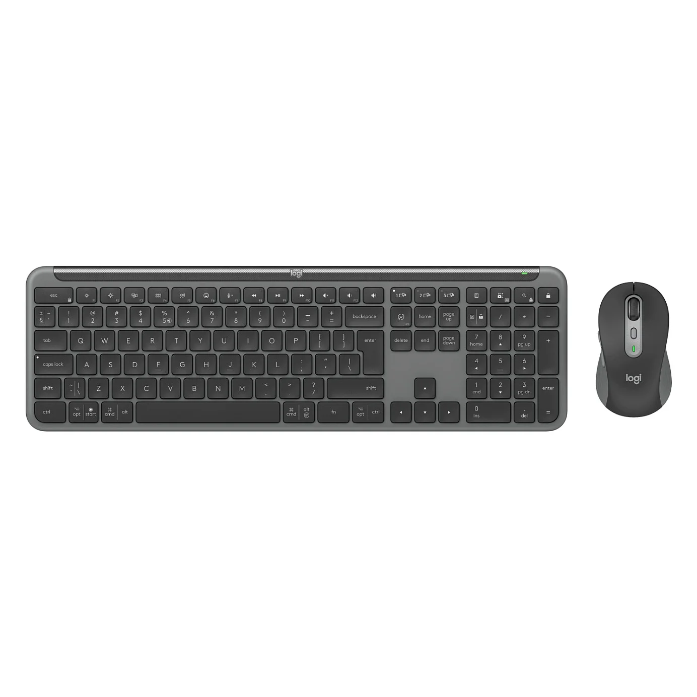 Logitech NL MK950 Signature Slim Combo Desktopset US Layout Tastaturen & Maeuse