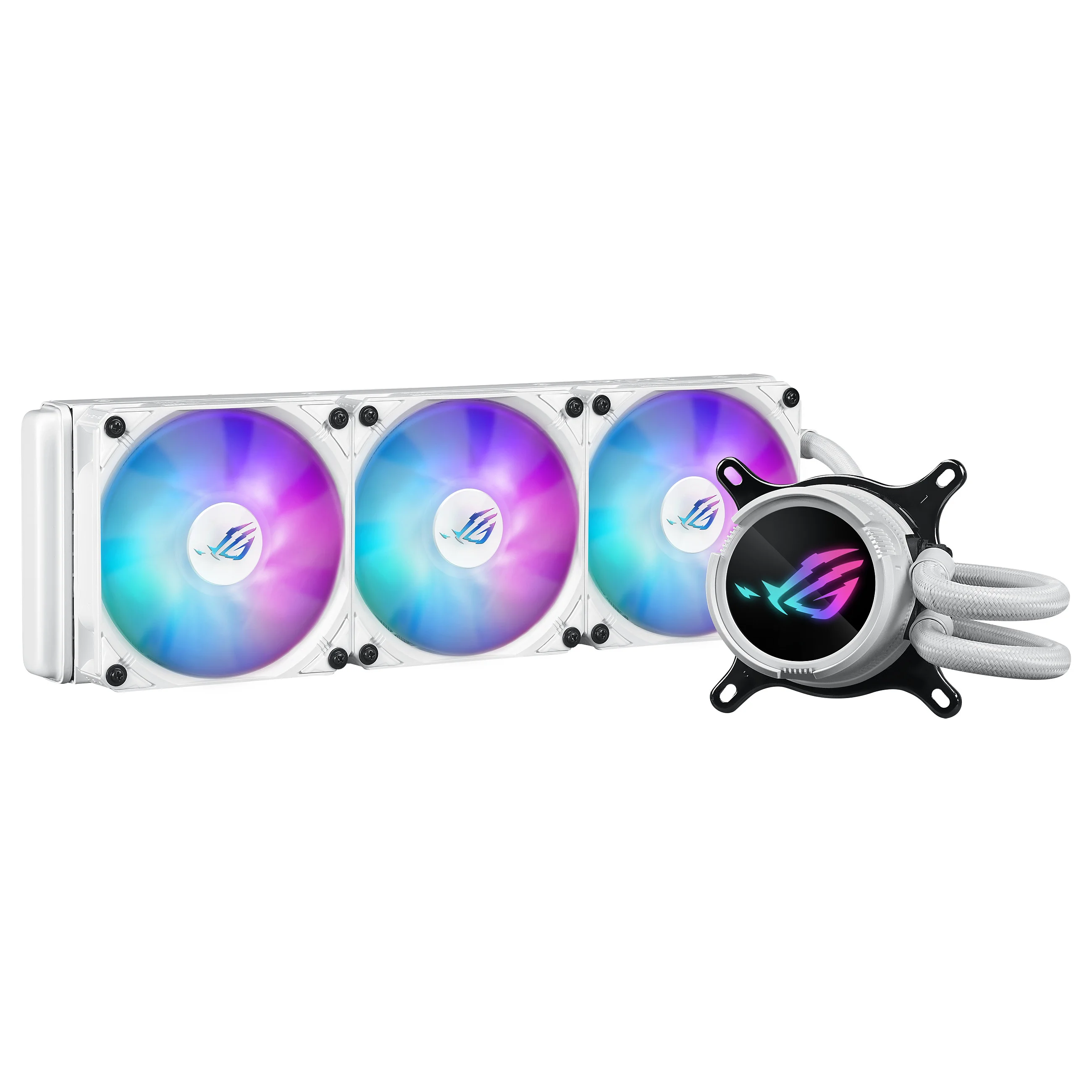 ASUS ROG Strix LC III 360 ARGB White Edition Prozessor Fluessigkeitskuehlung 12 cm Weiss PC-Zubehoer