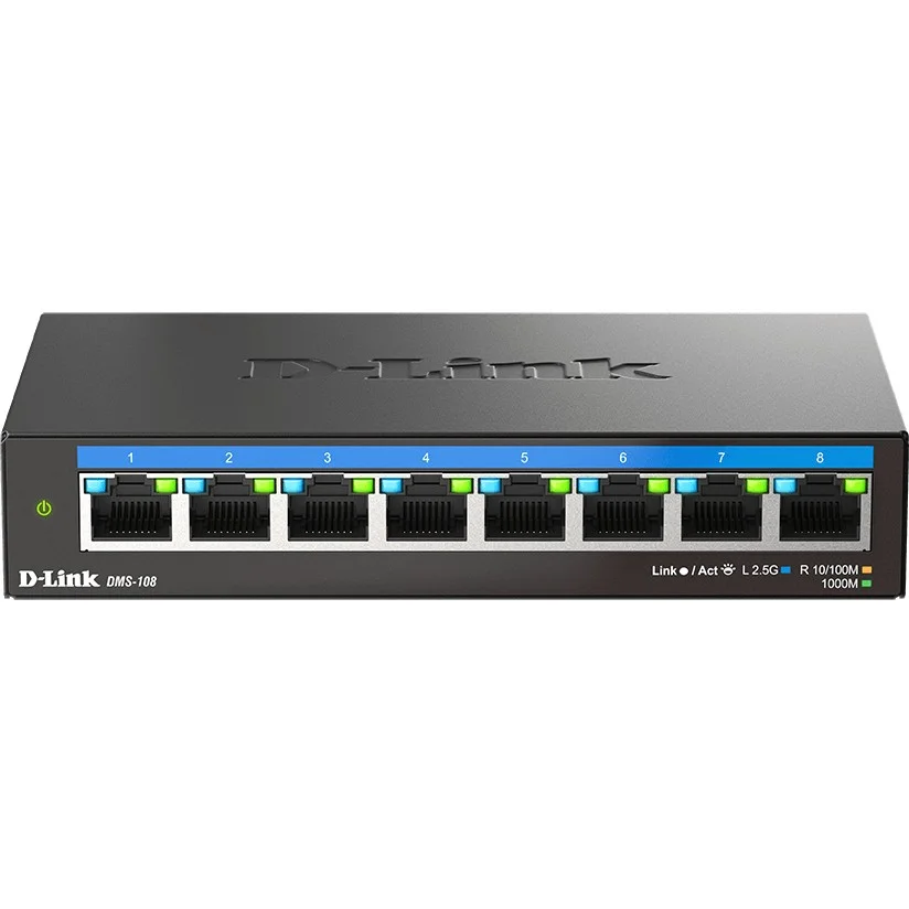 D Link 8 Port 2 5G Multi Gigabit Desktop Switch Netzwerk