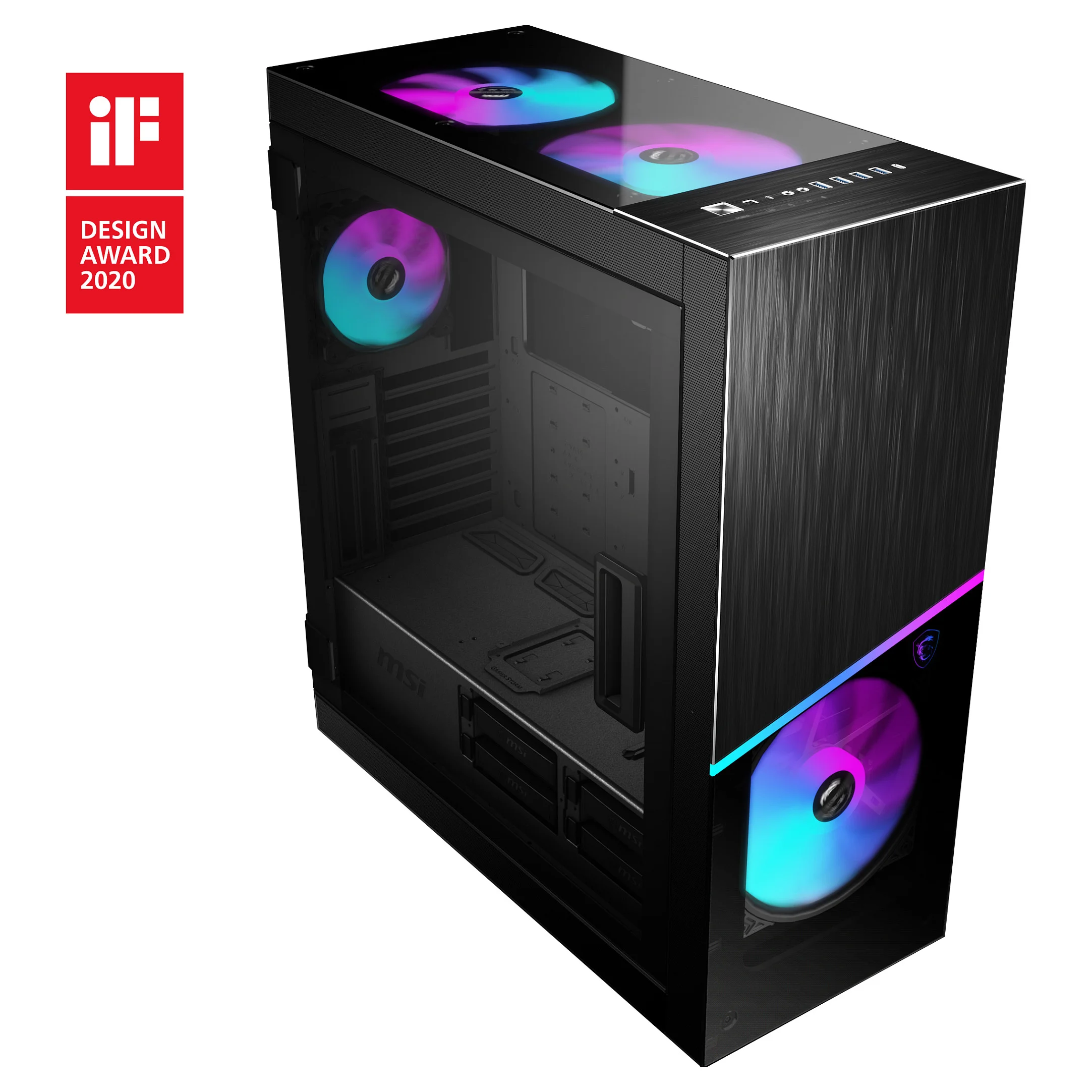 MSI MPG SEKIRA 500X Computer Gehaeuse Midi Tower Schwarz PC-Zubehoer
