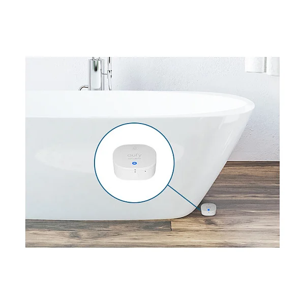 EUFY   Alarmflut  und Frostsensor   kabellos   wi fi   weiss Wassersensoren