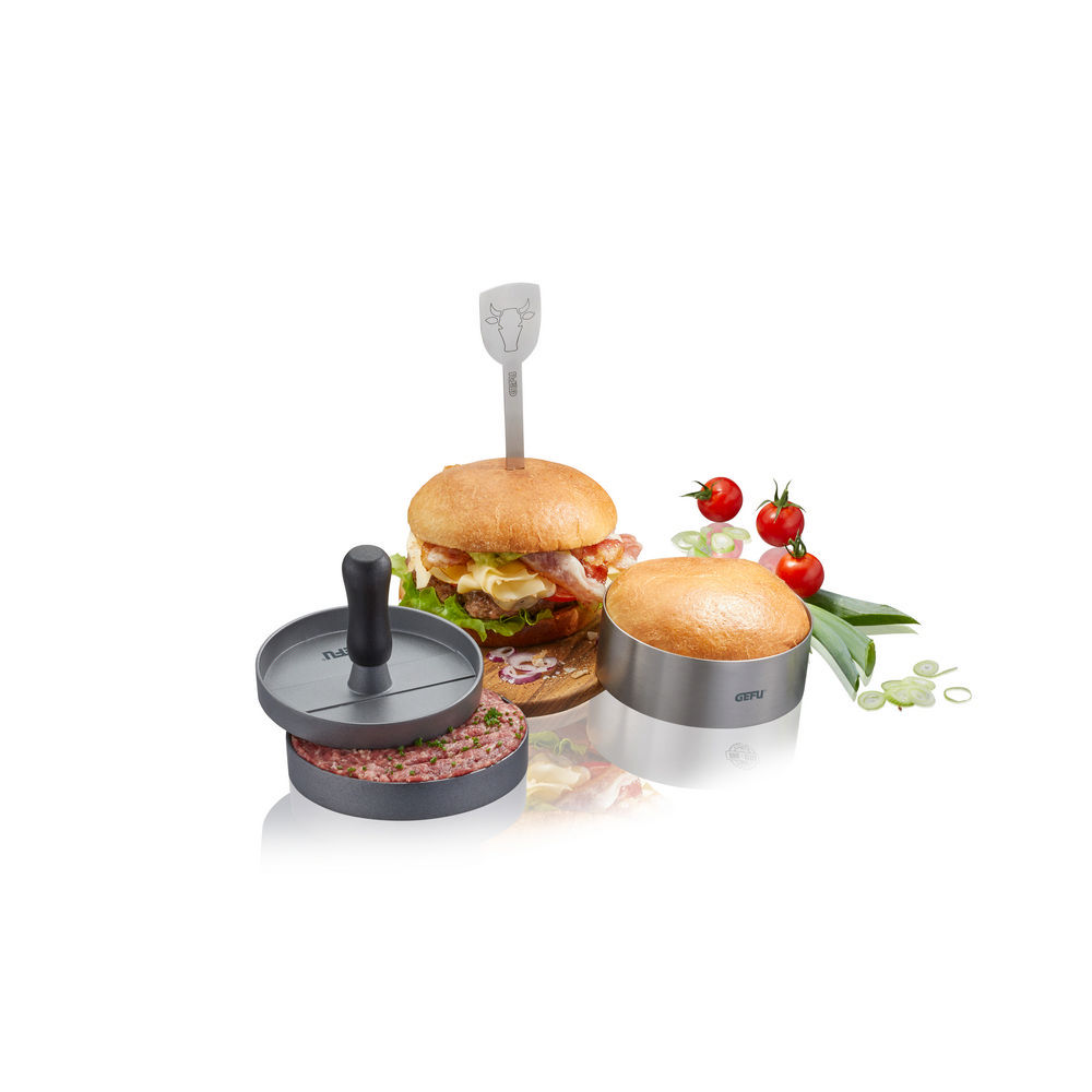 Gefu Burger Set BBQ  3 tlg  Grills