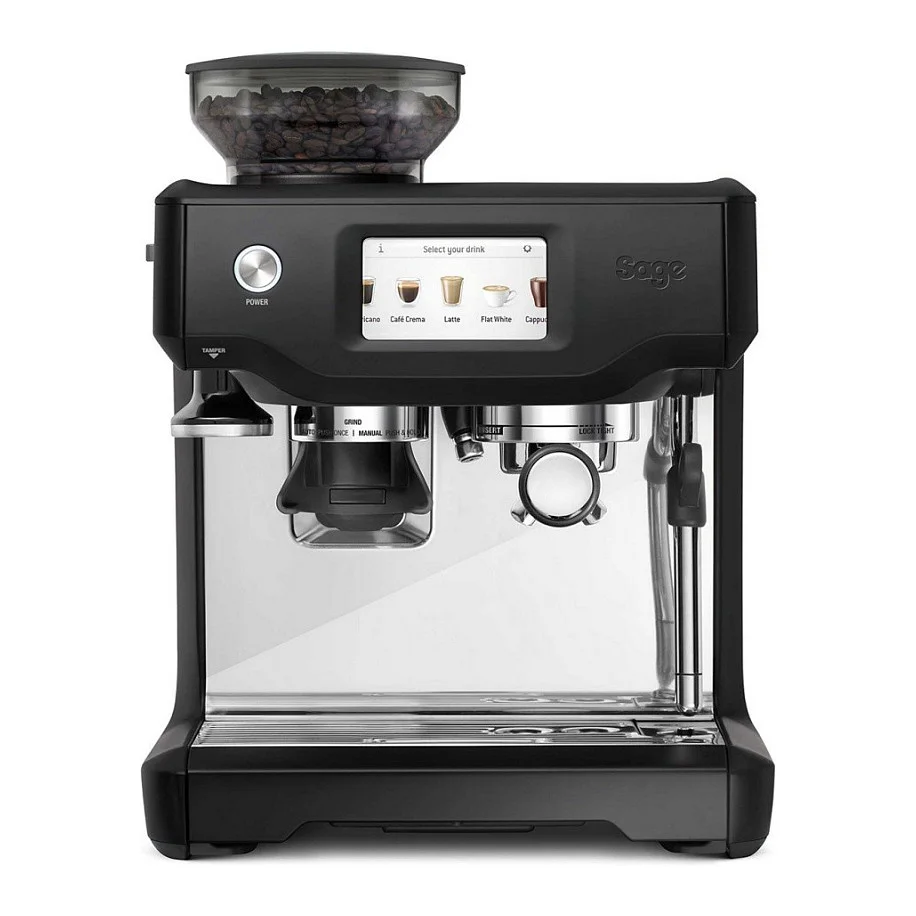 Sage Espresso Maschine Barista Touch matt schwarz Siebtraegermaschinen Kaffeemaschinen