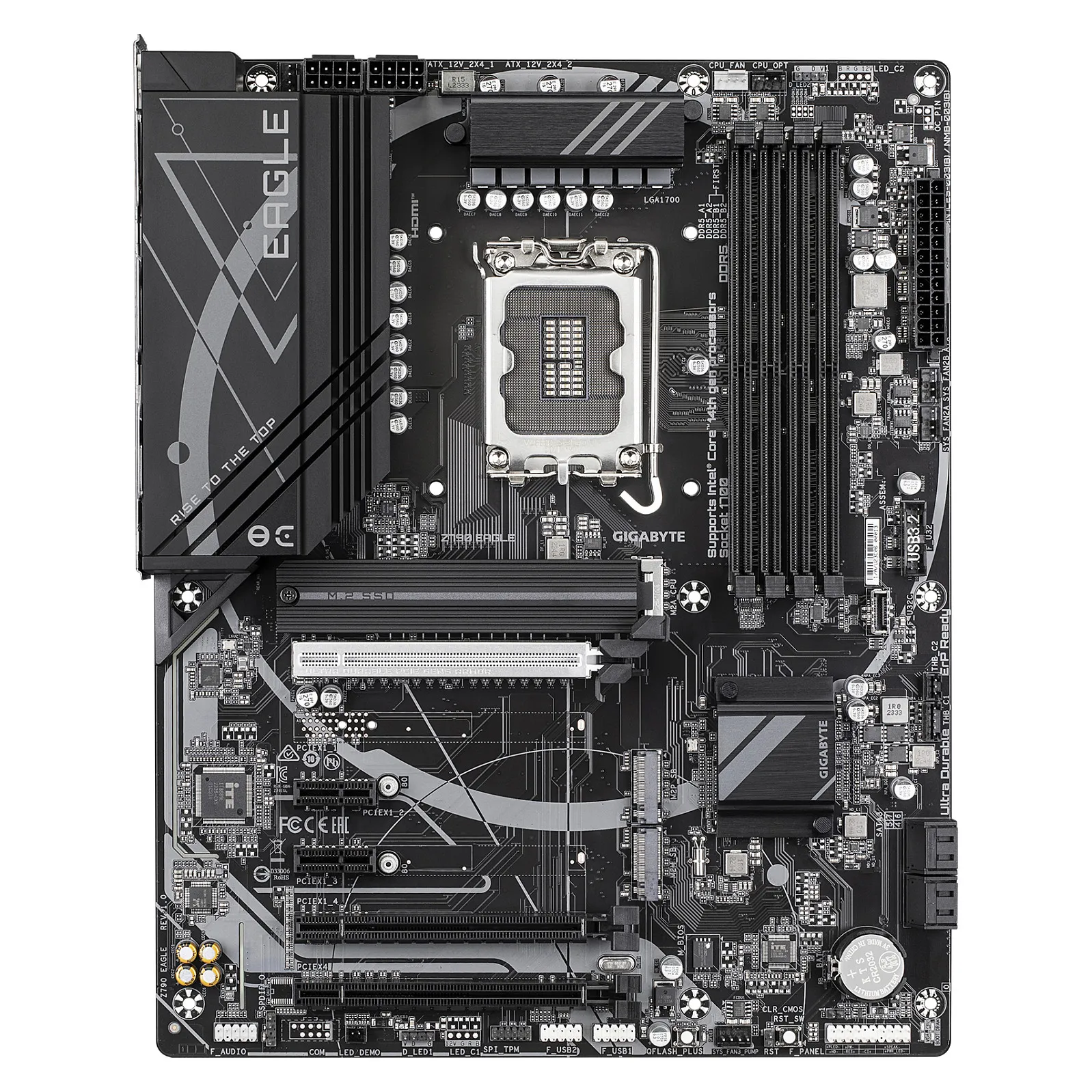 GIGABYTE Z790 EAGLE Motherboard   Unterstuetzt 14  Generation Intel Core CPUs  12 1 1 Phasen VRM  bis zu 7600MHz DDR5  OC   3xPCIe 4 0 M 2  2 5GbE LAN  USB 3 2 Gen 2 PC-Zubehoer