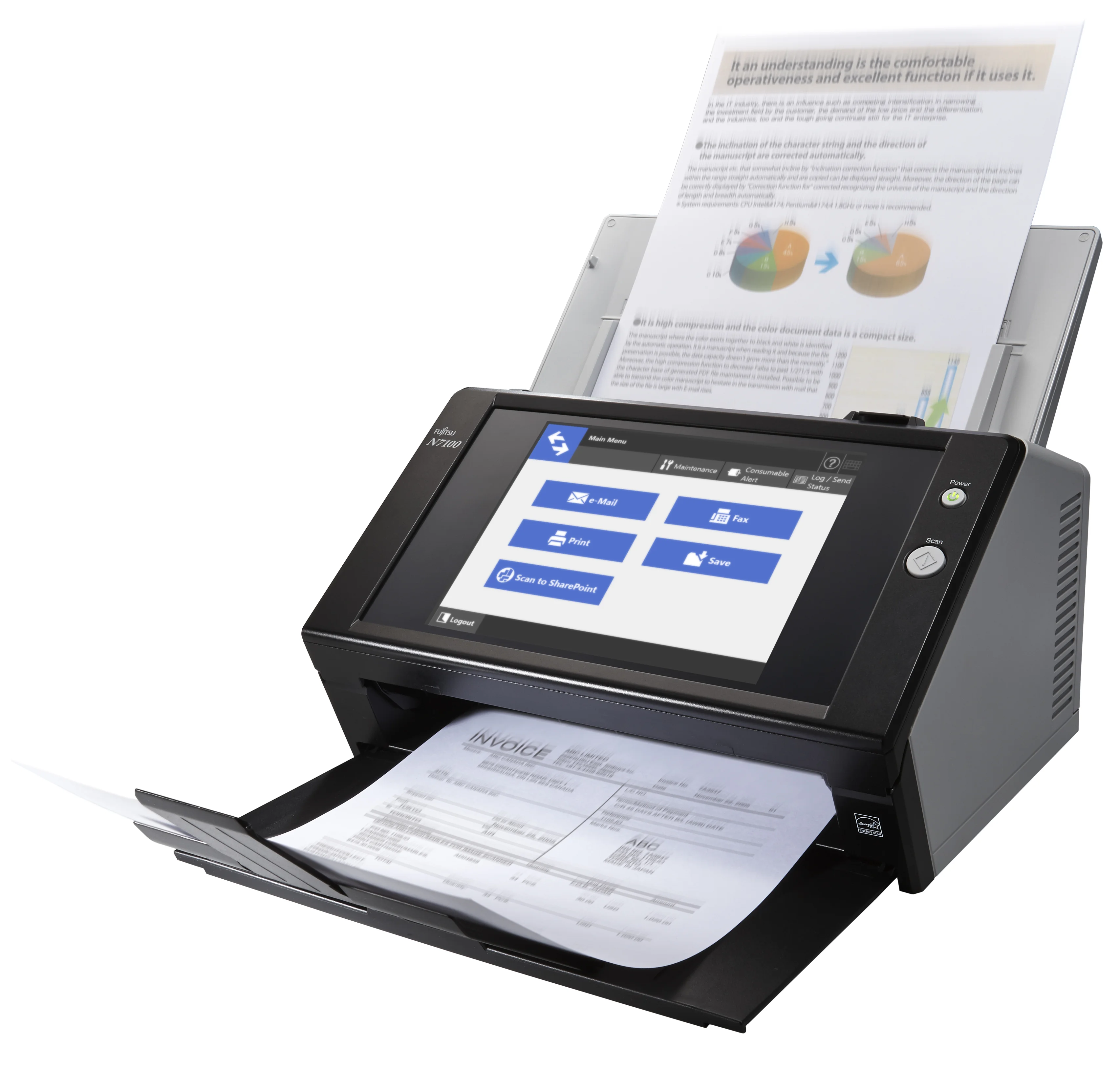 Fujitsu Image Scanner N7100E Dokumentenscanner Drucker & Scanner