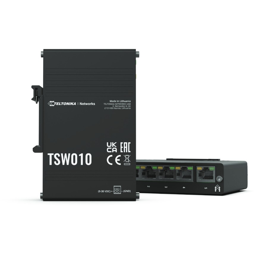 Teltonika 5P TSW010 Din Rail Switch Netzwerk