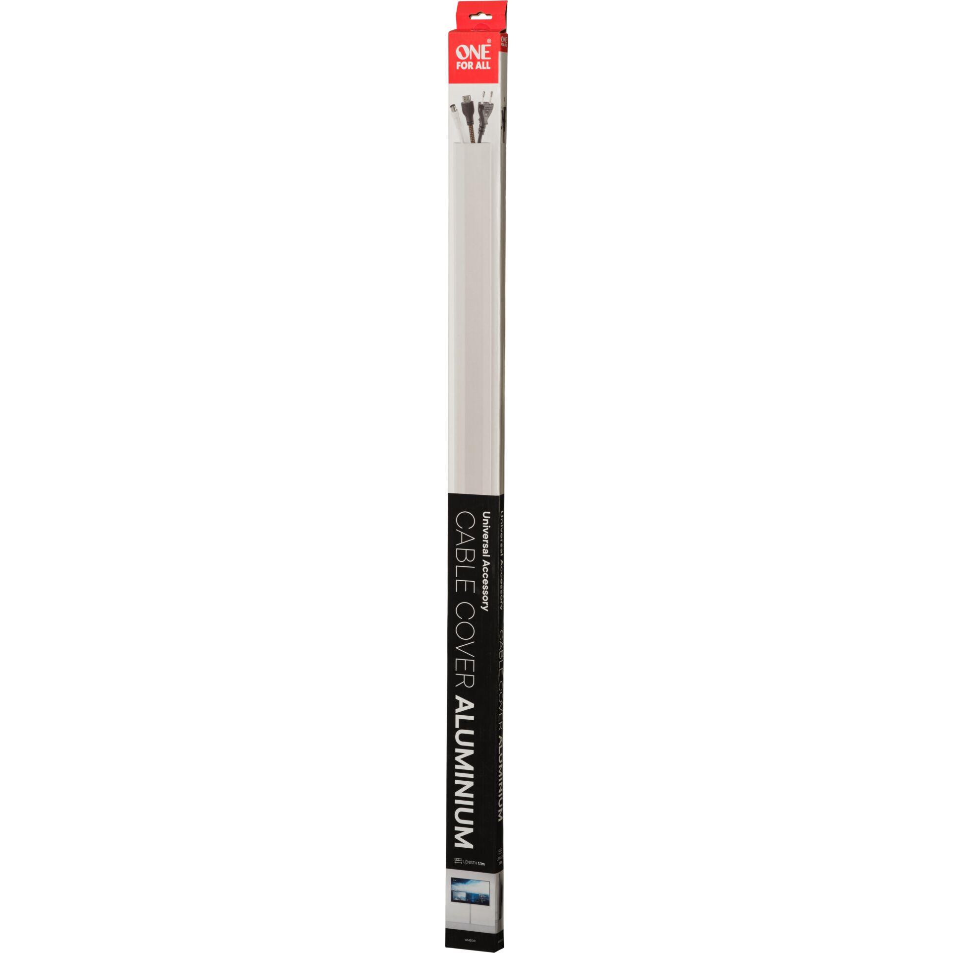 OneforAll One for All Aluminium Kabelkanal 1 Meter WM 5041 Akkus Powerbanks & Kabel