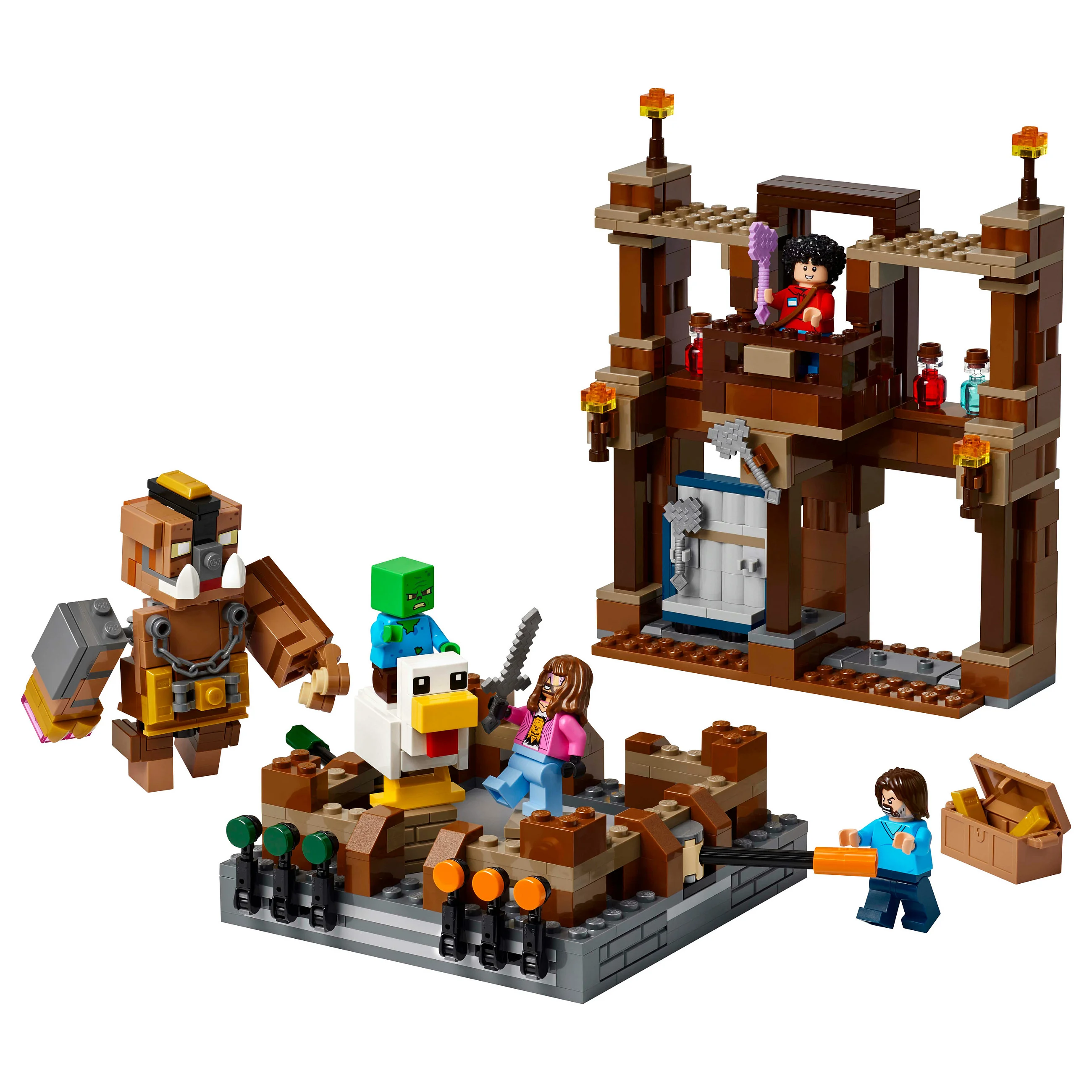 LEGO Minecraft Waldanwesen mit Boxring 21272 Spielwaren