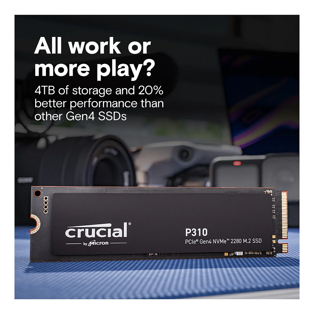 Crucial P310 Gen4 2280 4TB NVMe PCIe M 2 SSD Speichermedien