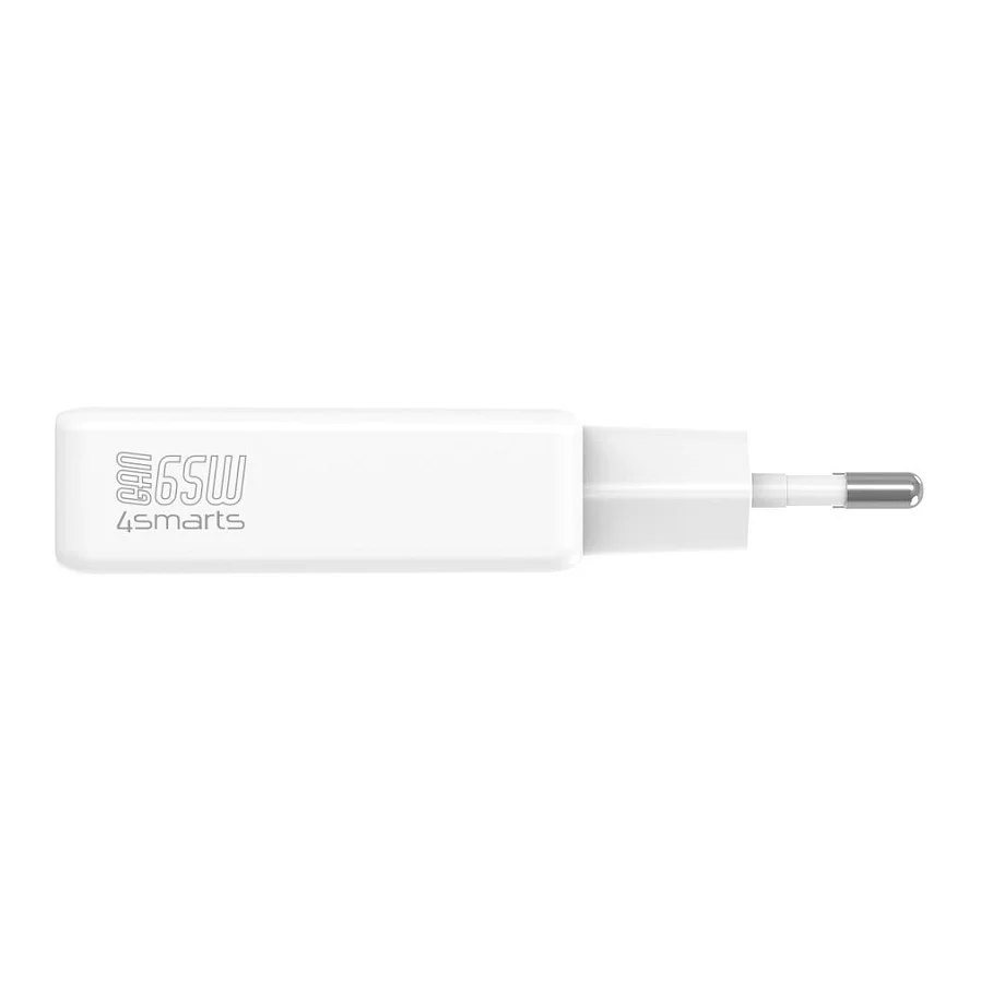 4SMARTS netzladegeraet pdplug slim dual 65w gan 2c  weiss Akkus Powerbanks & Kabel