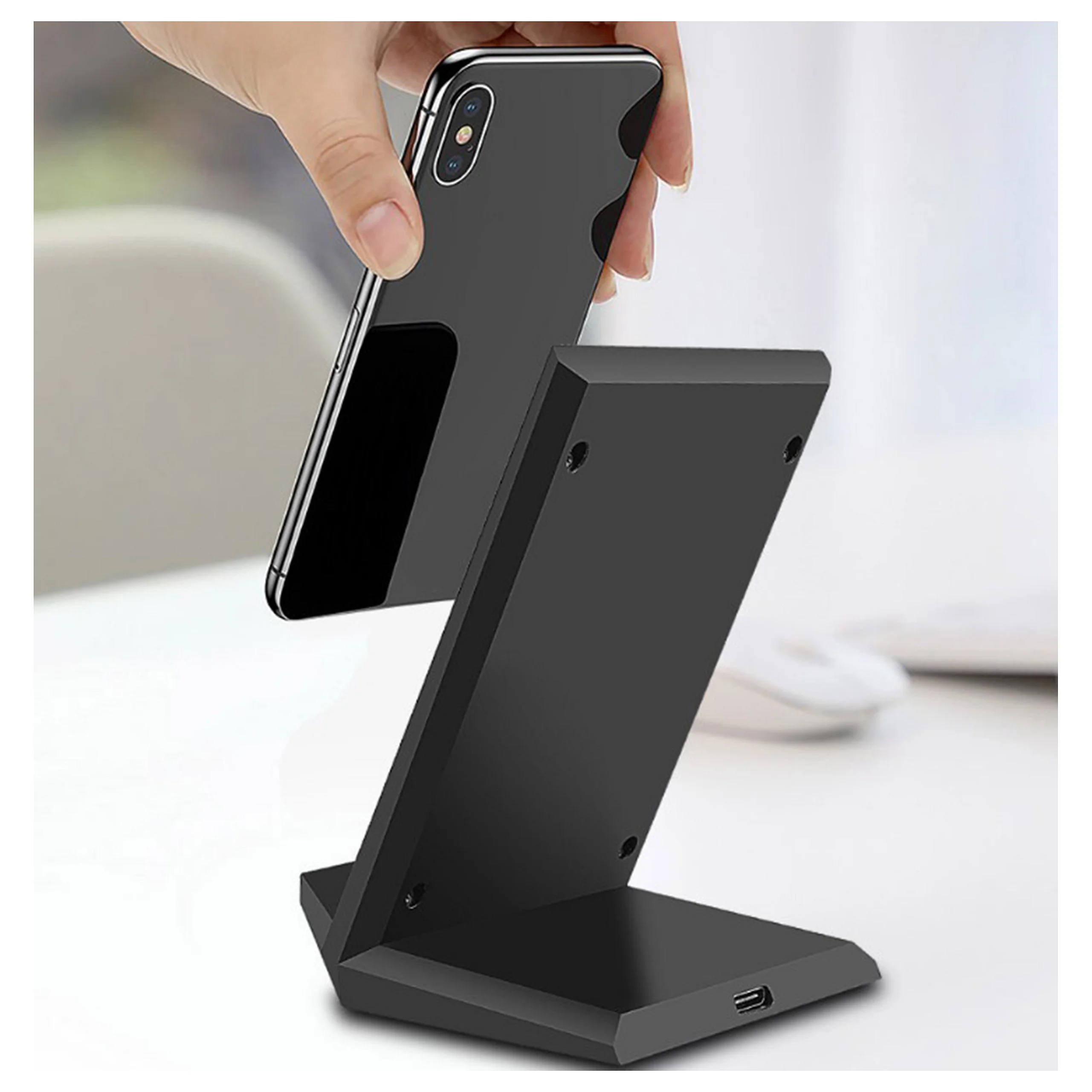 2GO Induktive Schnell Ladestation FastCharging 15W schwarz Notebook & Tablet Zubehoer