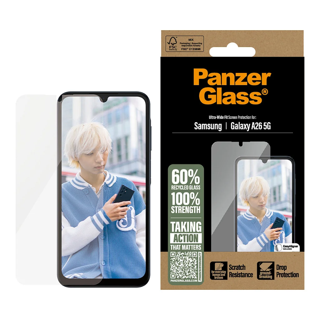 PanzerGlass   Displayschutz Samsung Galaxy A26 5G   Ultra Wide Fit Notebook & Tablet Zubehoer