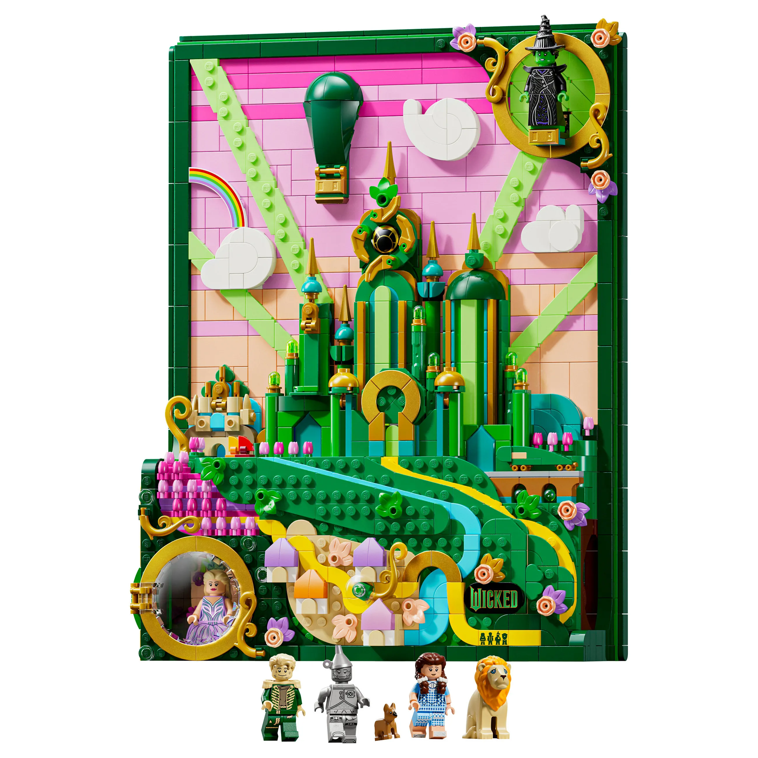 LEGO Wicked 75685 Emerald City Wandkunst