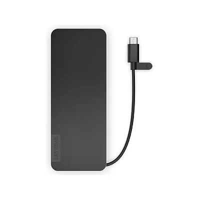 Lenovo 4X11N40212 laptop dockingstation   portreplikator Kabelgebunden USB 3 2 Gen 1  3 1 Gen 1  Type C Schwarz Notebook & Tablet Zubehoer