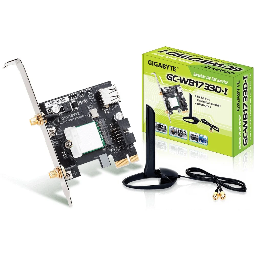 GIGABYTE GC WB1733D I Netzwerkkarte Eingebaut WLAN   Bluetooth 1733 Mbit s PC-Zubehoer