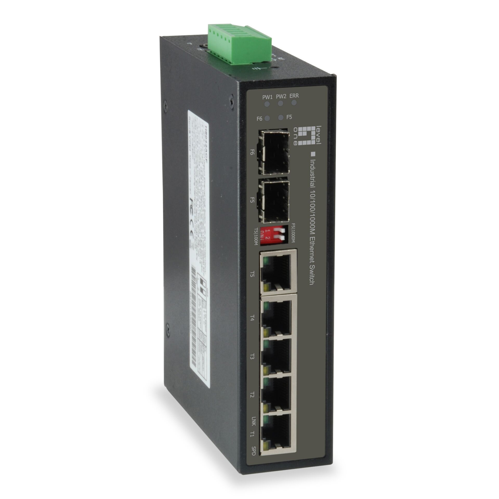 LevelOne IES 0600 Netzwerk Switch Gigabit Ethernet  10 100 1000  Schwarz Switches Netzwerk