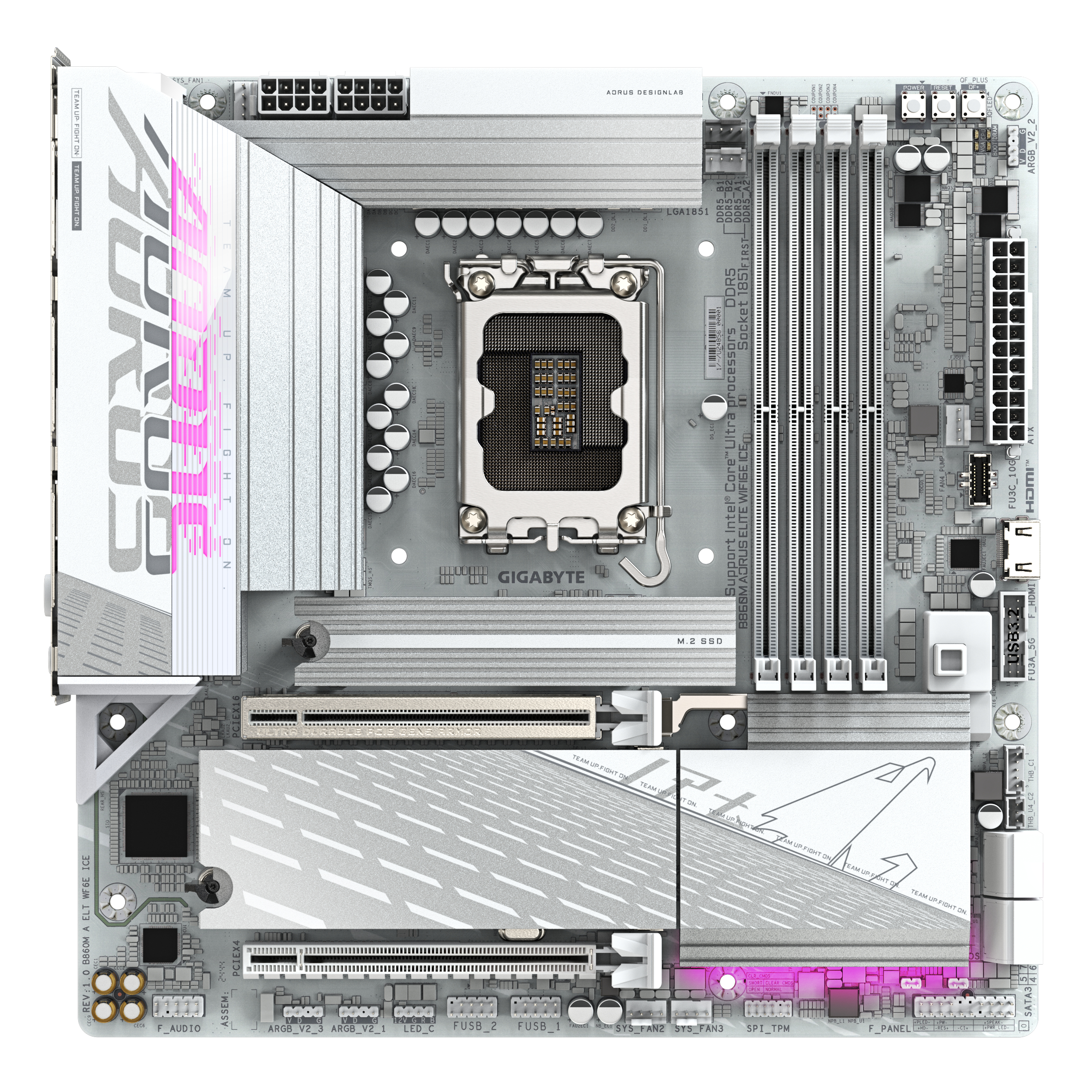 Gigabyte LGA1851 B860M AORUS ELITE WF6E ICE PC-Zubehoer