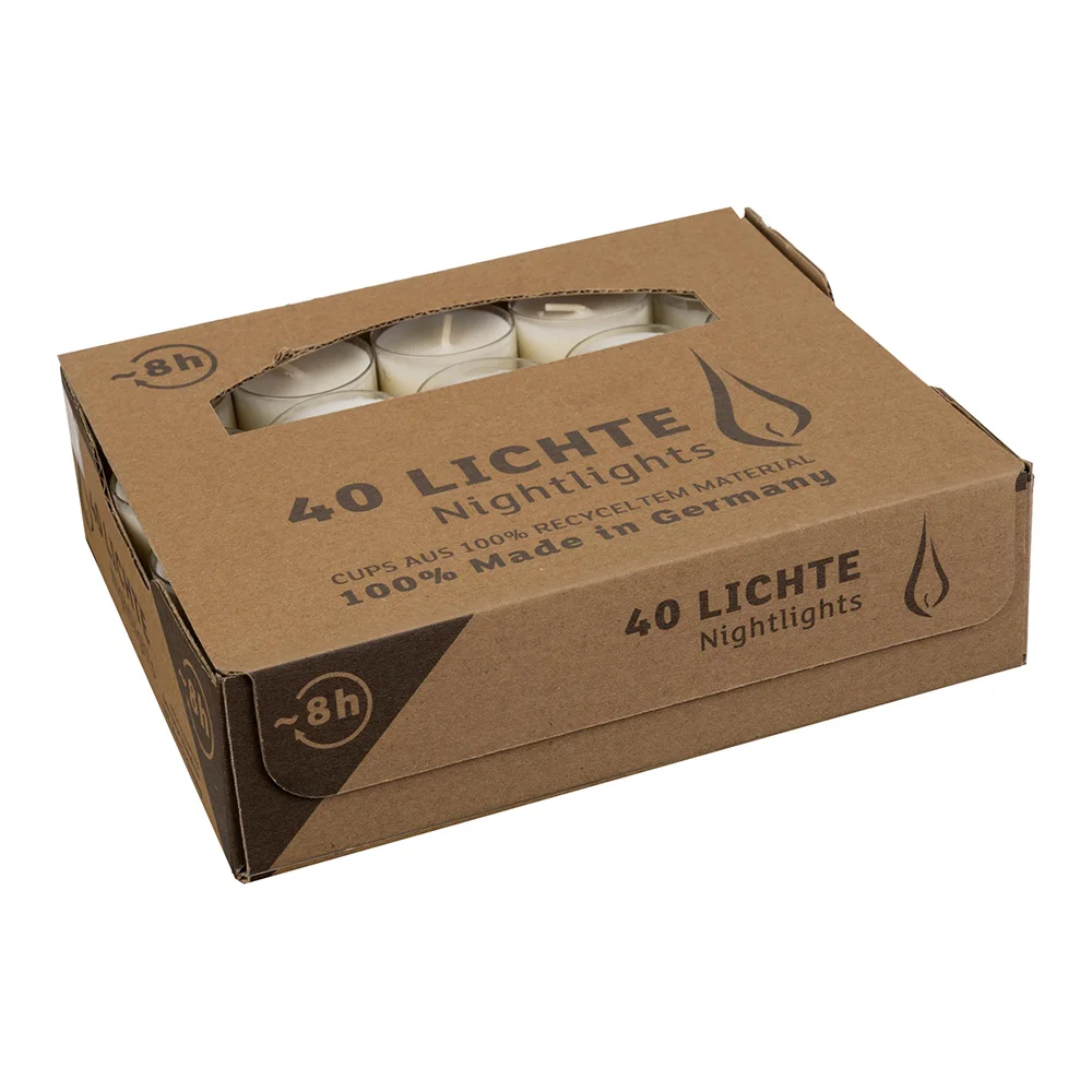 Wenzel Nightlights VE 40 Stk   natural Kerzen & Kerzenhalter