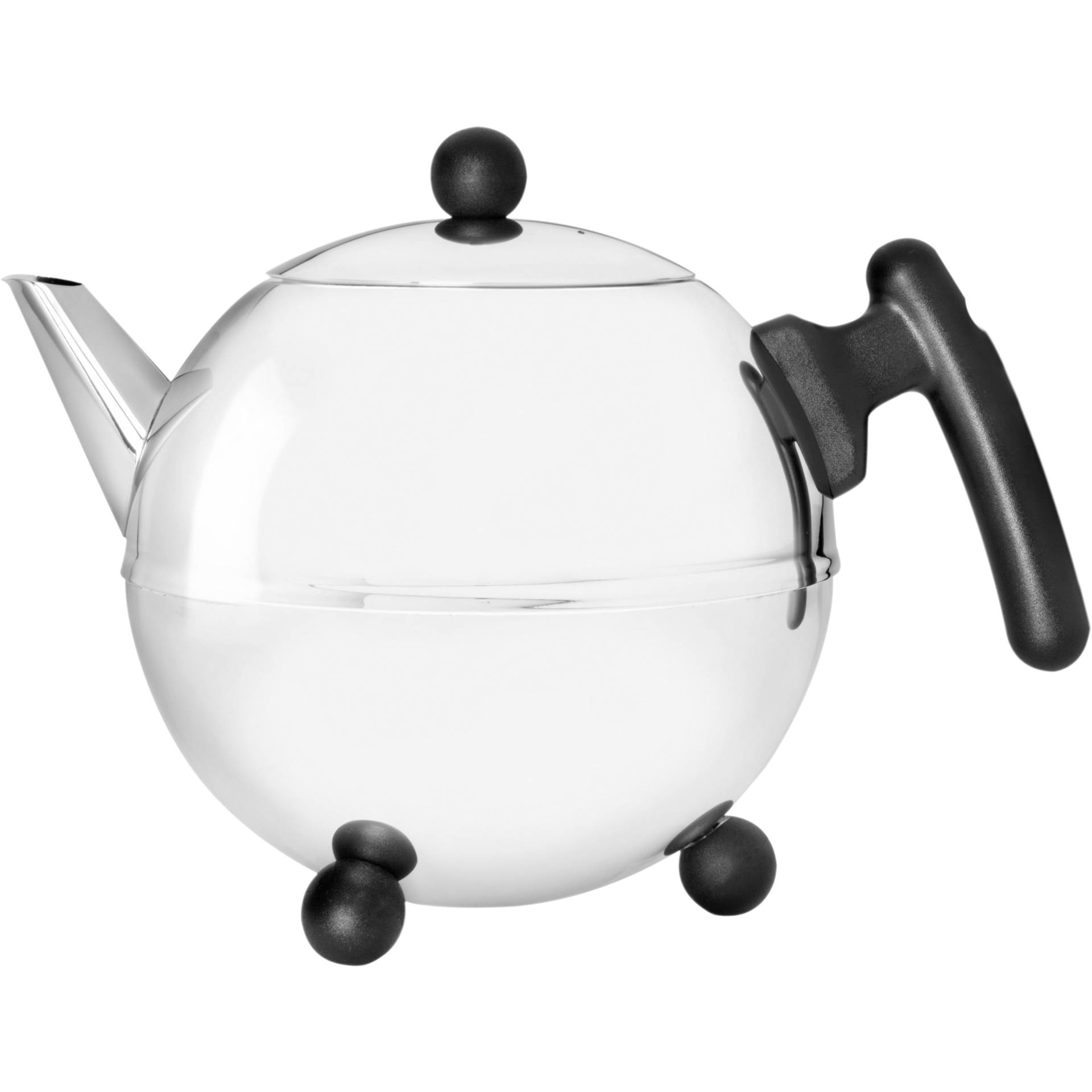 Bredemeijer Teekanne Bella Ronde 1 2l Edelstahl   schwarz 1304Z Tee- & Thermoskannen