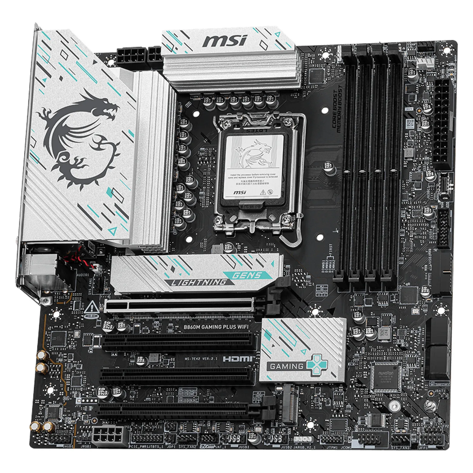 MSI B860M GAMING PLUS WIFI Motherboard Intel B860 LGA 1851  Socket V1  micro ATX PC-Zubehoer