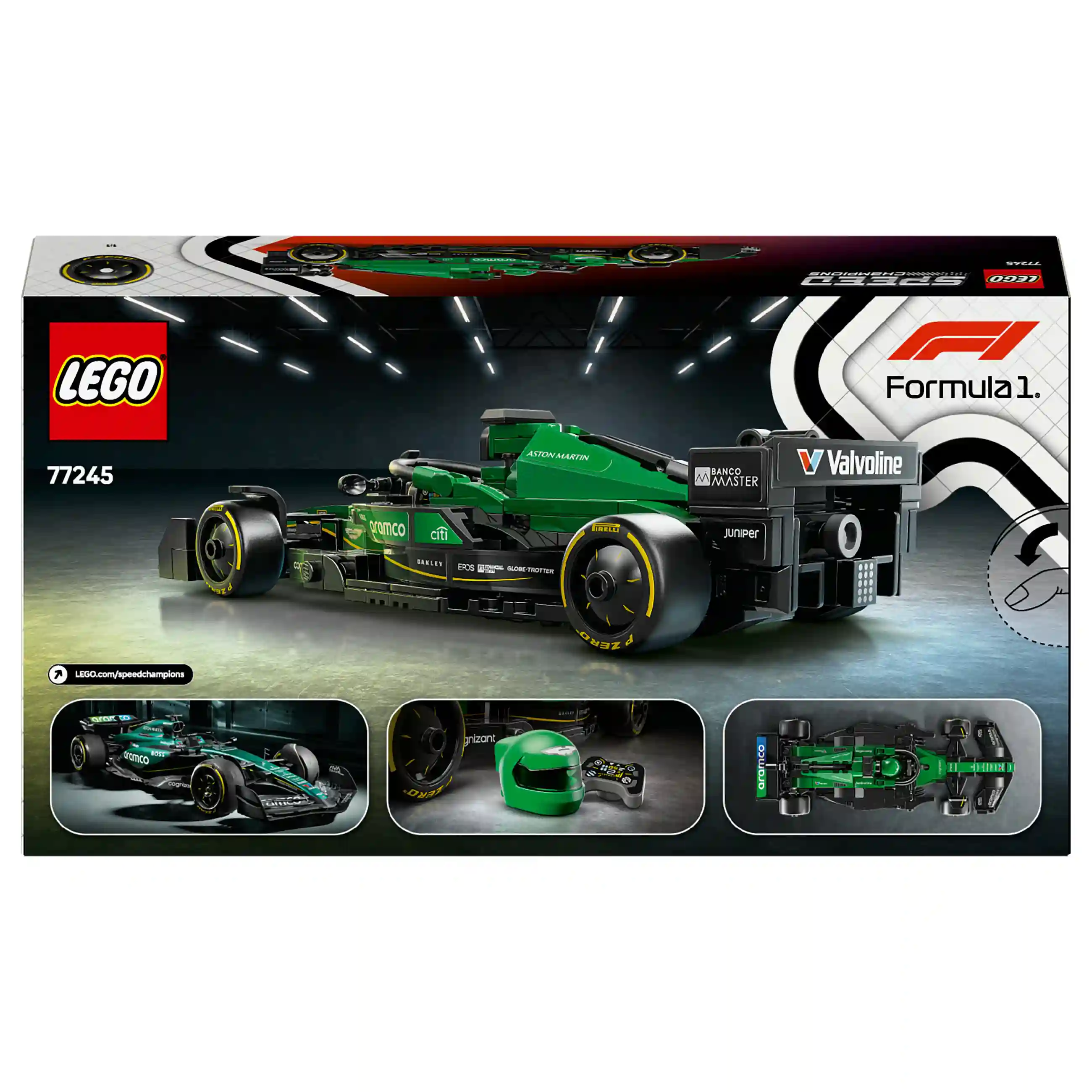 LEGO Speed Champions Aston Martin Aramco F1 AMR24 Rennauto 77245 Spielwaren