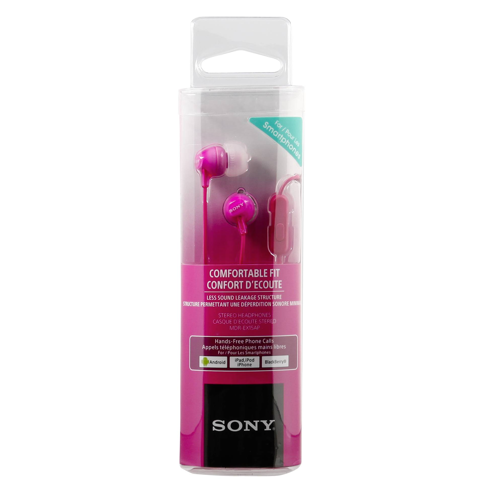 Sony MDR EX15AP Kopfhoerer Kabelgebunden im Ohr Anrufe Musik Pink Over-Ear