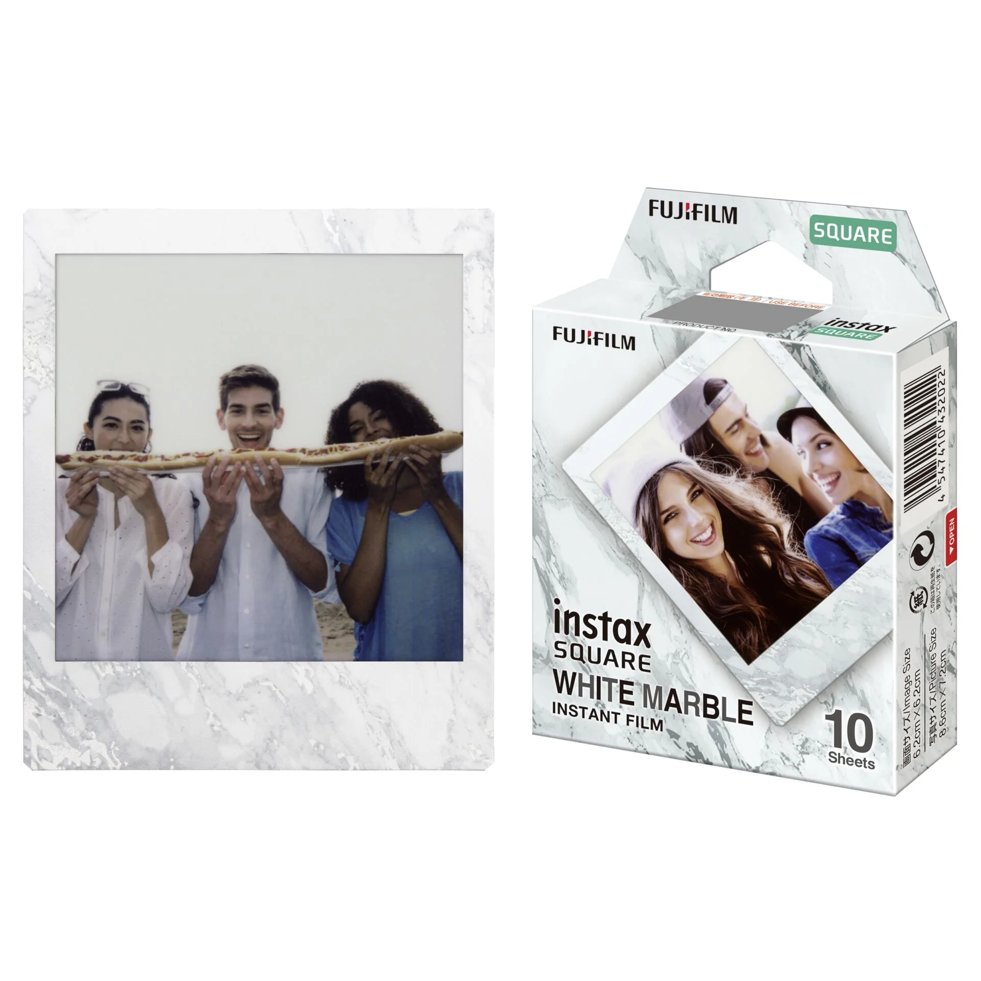 Fujifilm 1 instax Square Film white marble Kamera & Foto