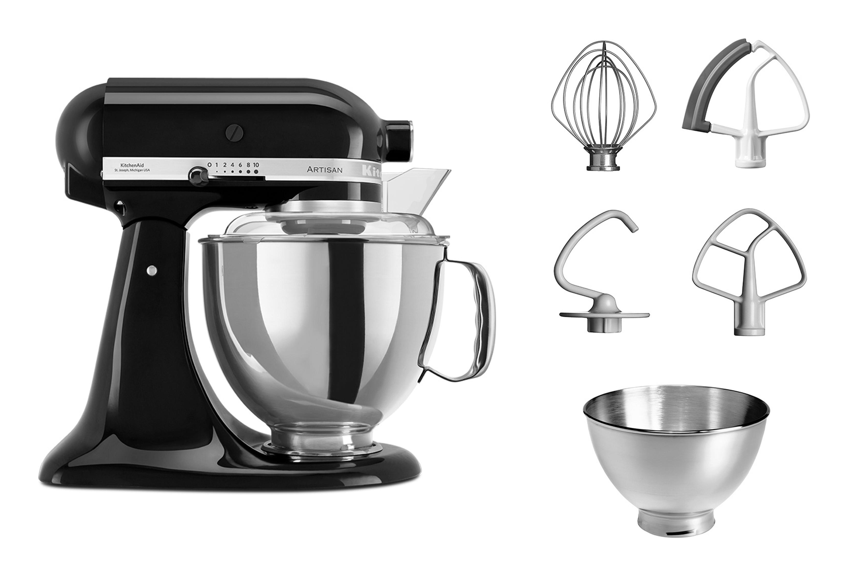 KitchenAid 5KSM175PSEOB Artisan Onyx Schwarz Kuechenmaschinen Kueche