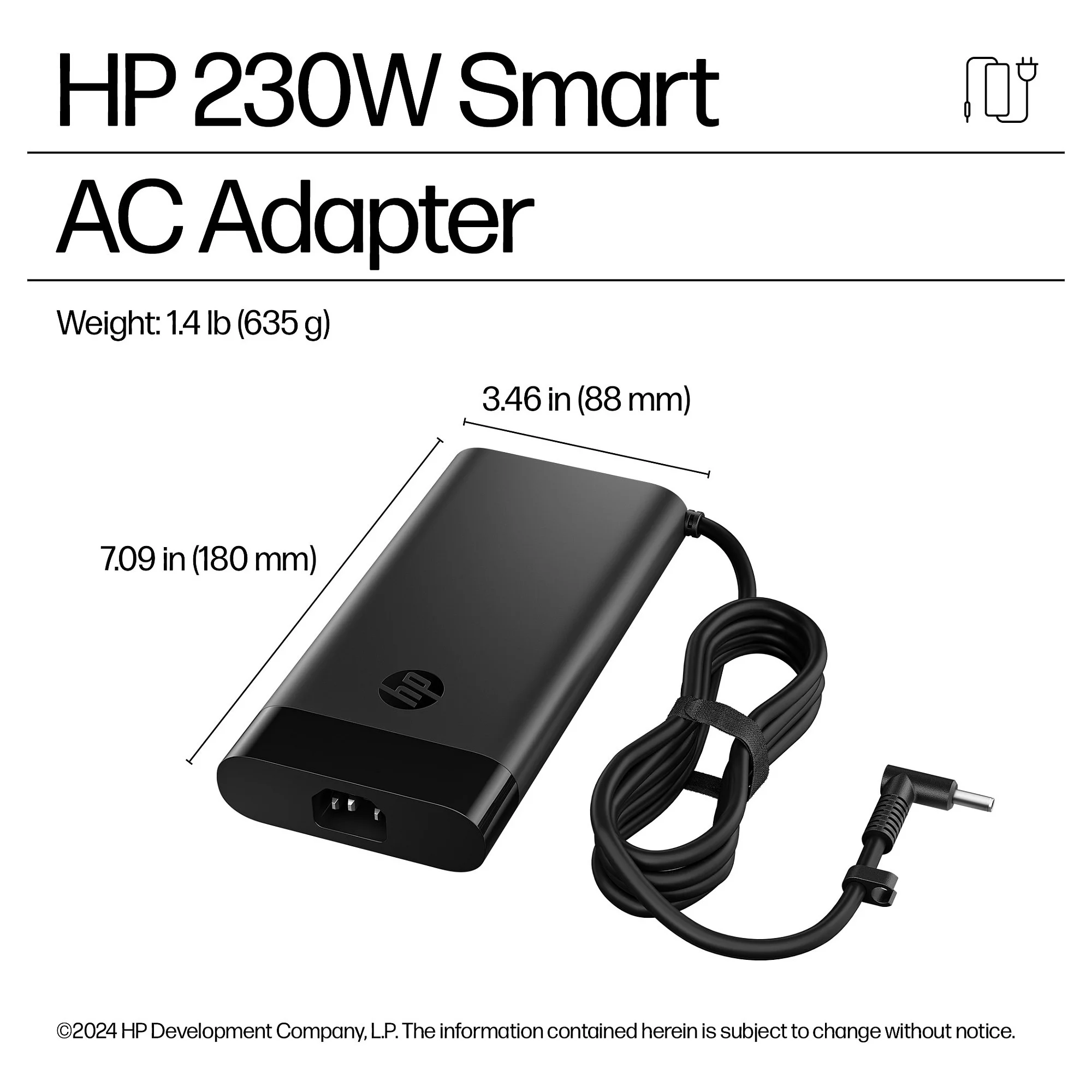 HP 230W Smart AC Adapter Notebook & Tablet Zubehoer