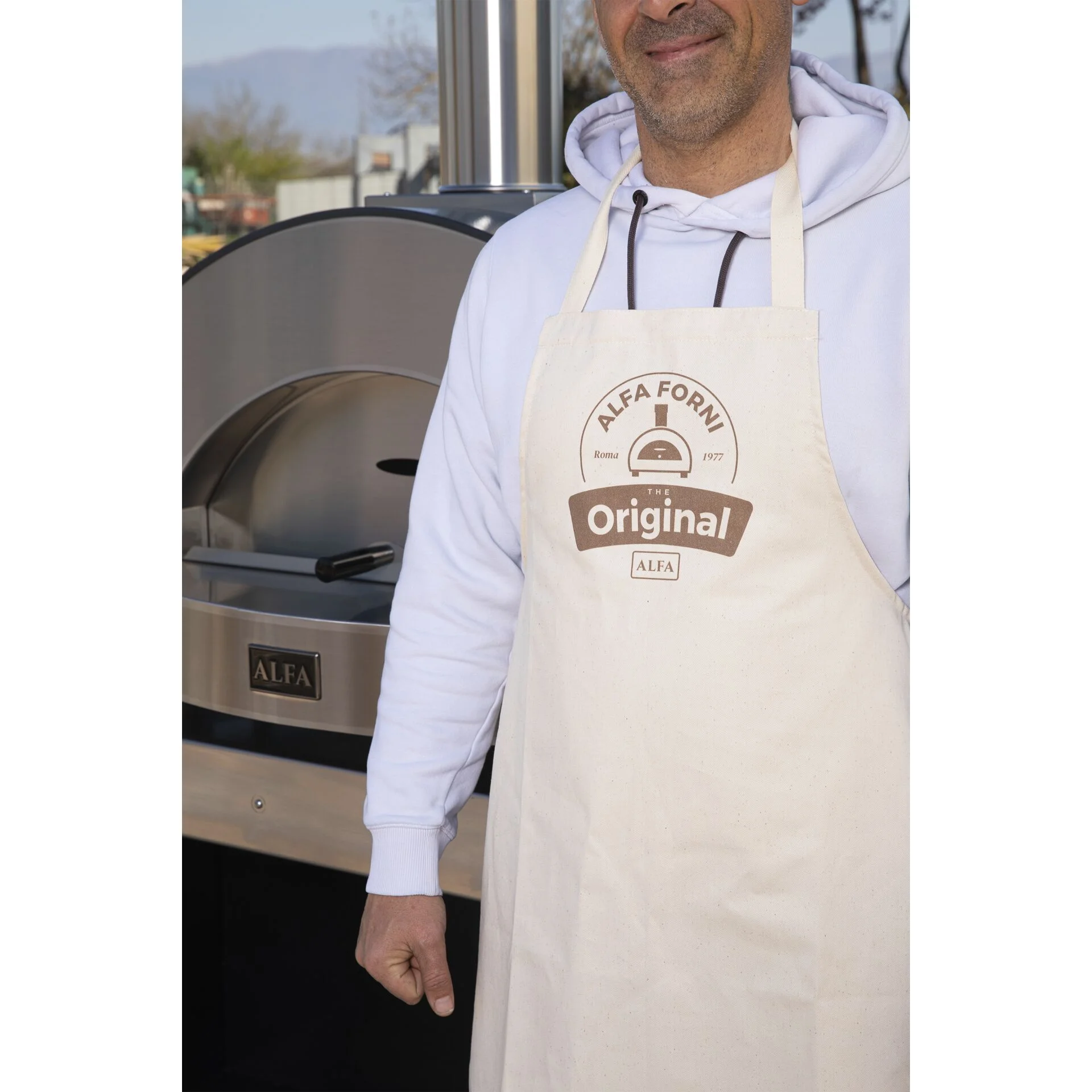 Alfa Forni Kochschuerze Original Alfa Original Apron beige Grills