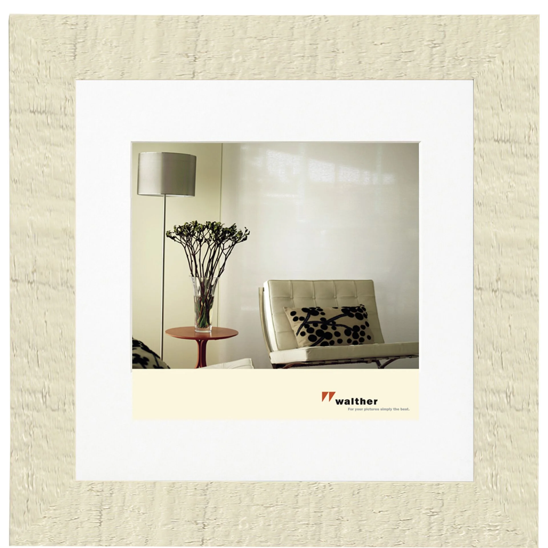 Walther Home 40x40 Holz cremeweiss HO440W Bilderrahmen