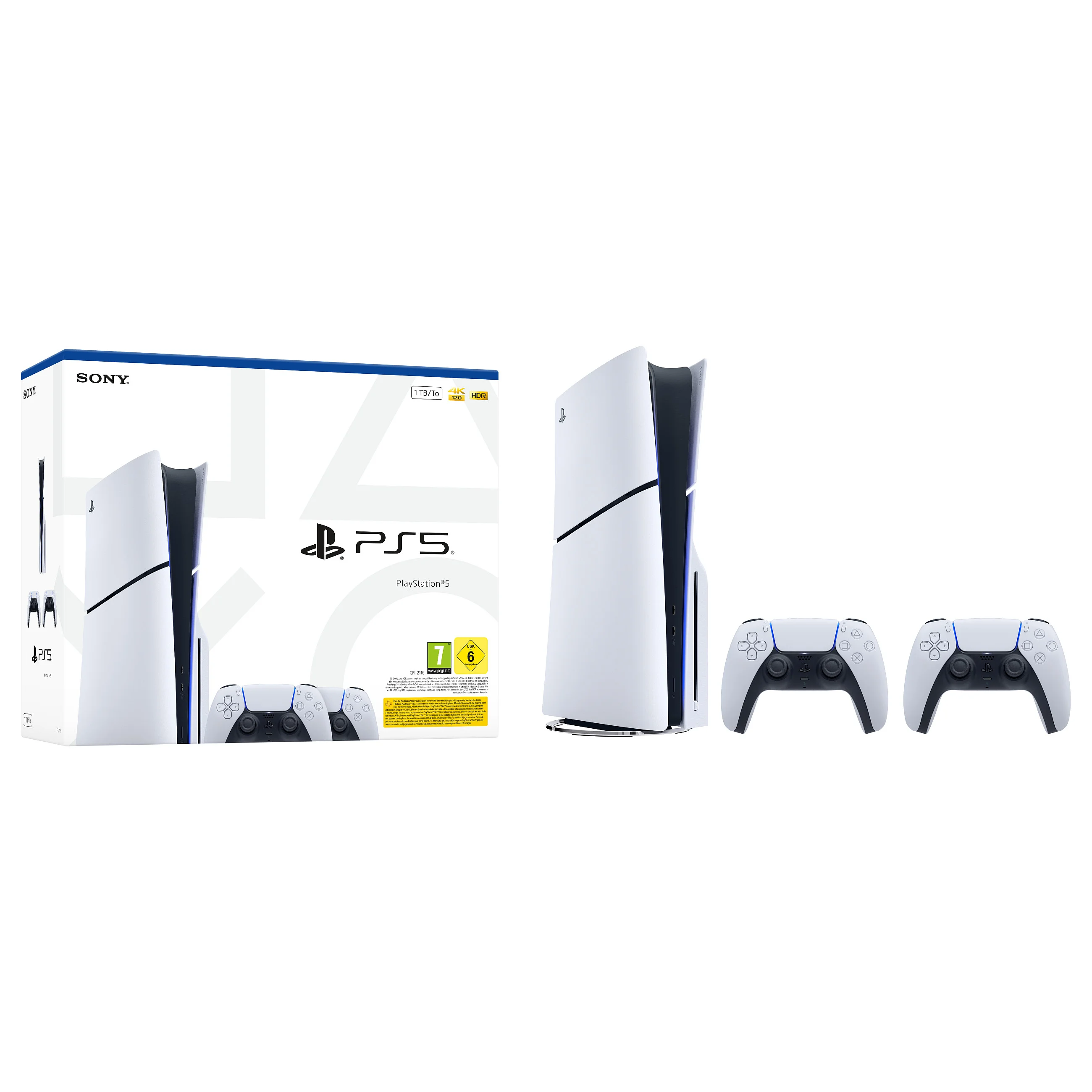 Sony 1000050116 Spielkonsole 1 TB WLAN Schwarz  Weiss Konsolen