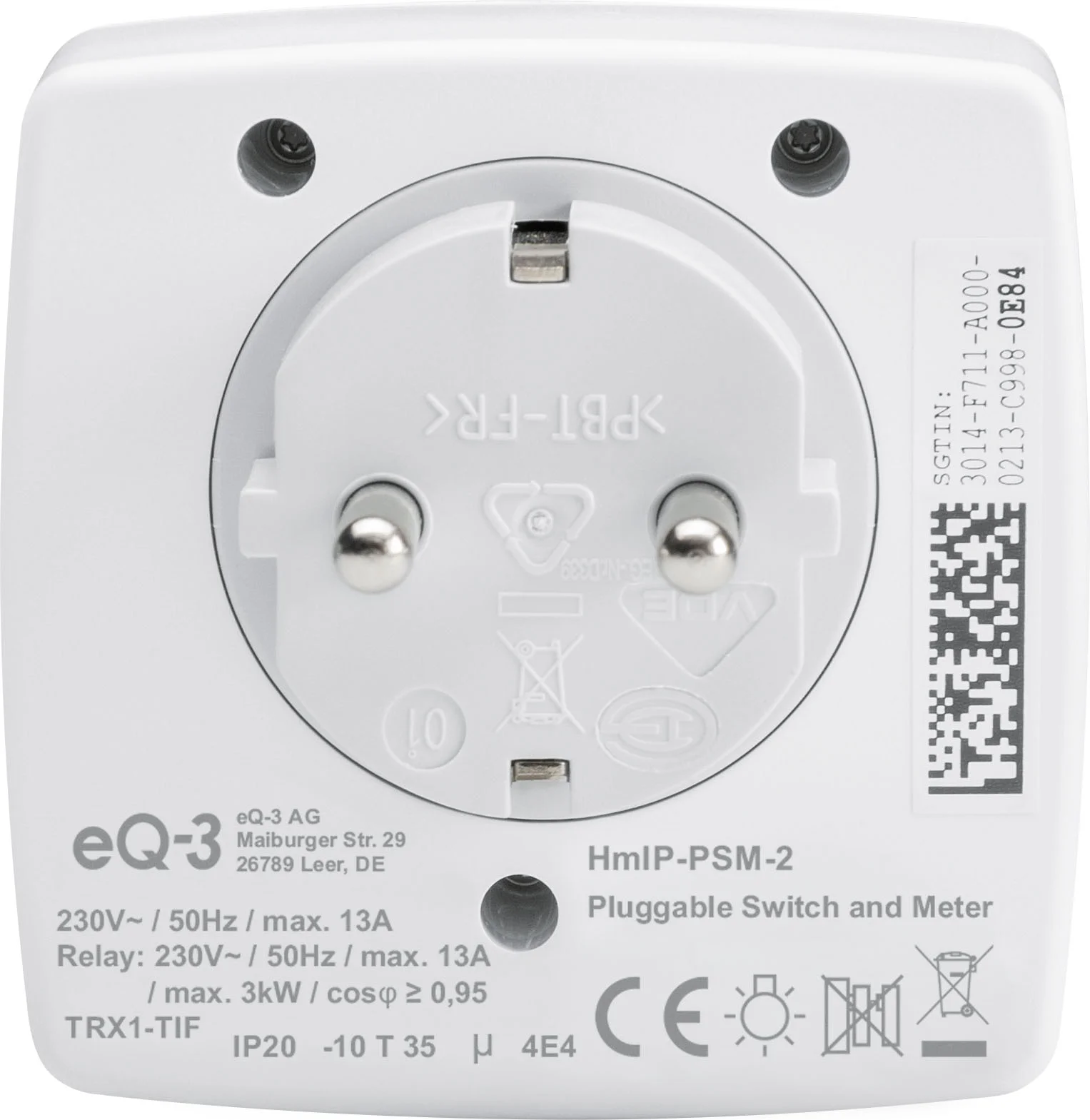 Homematic IP Schalt Mess Steckdose  V2  Steckdosen